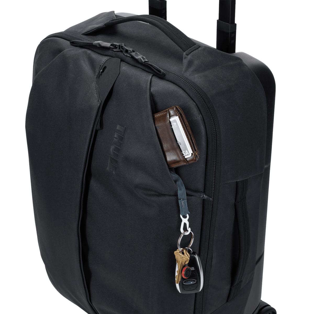 Thule Aion Carry On Spinner in Black — interior view