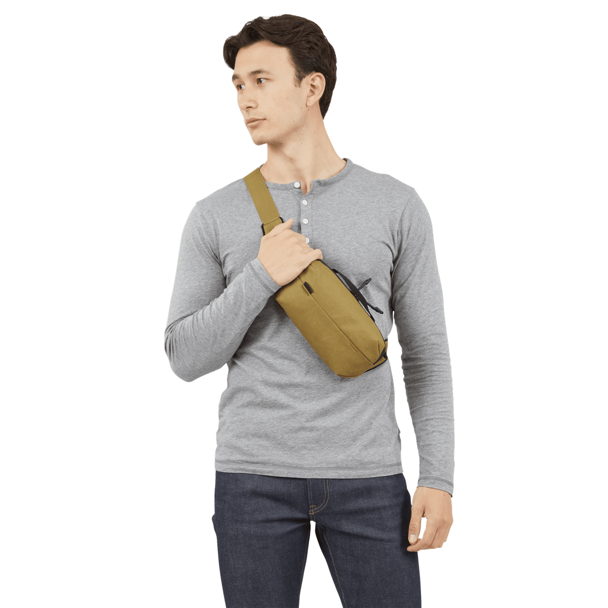 Thule Aion Sling Bag in Nutri — lifestyle