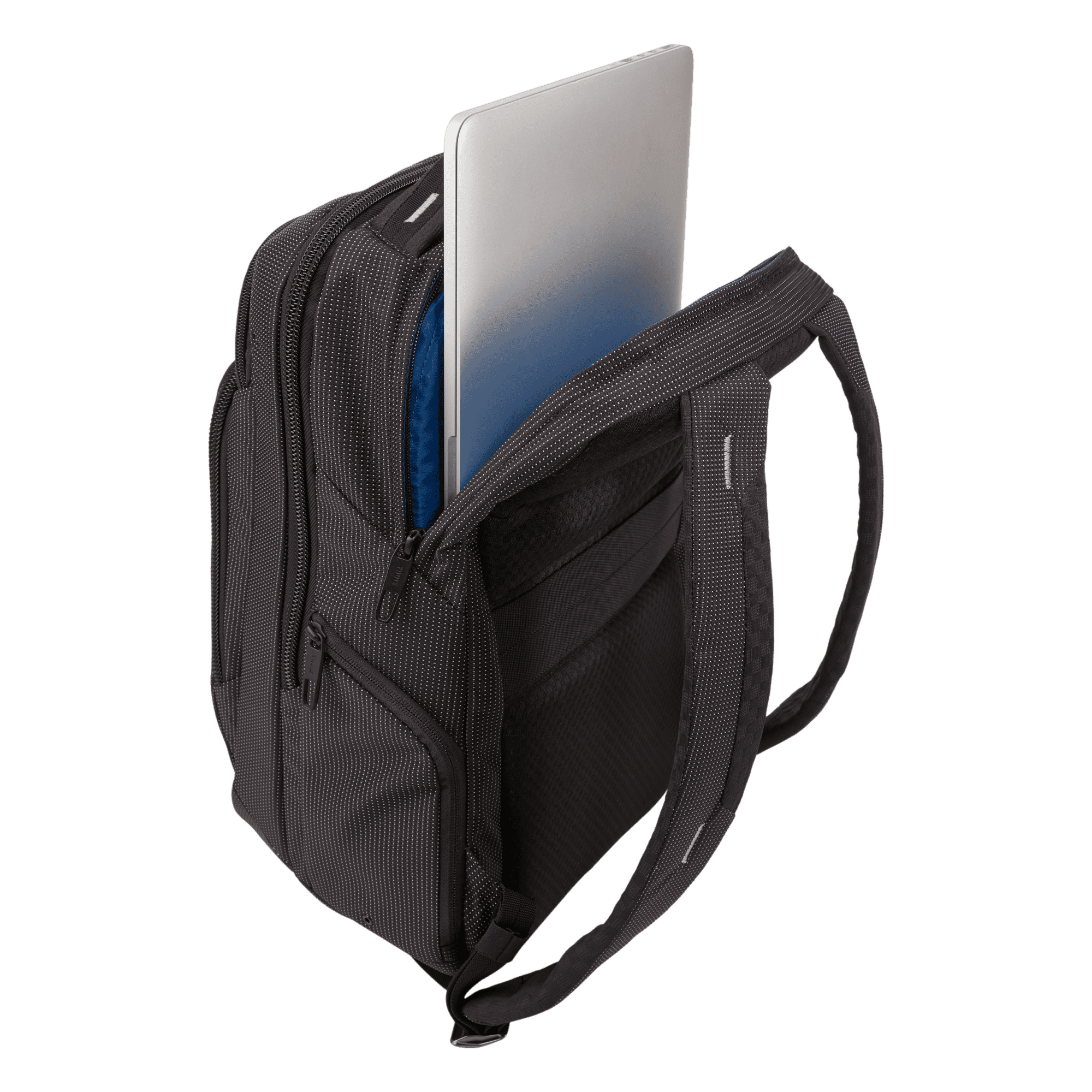 Thule Crossover 2 Backpack 20L in Black — interior view # color_Black