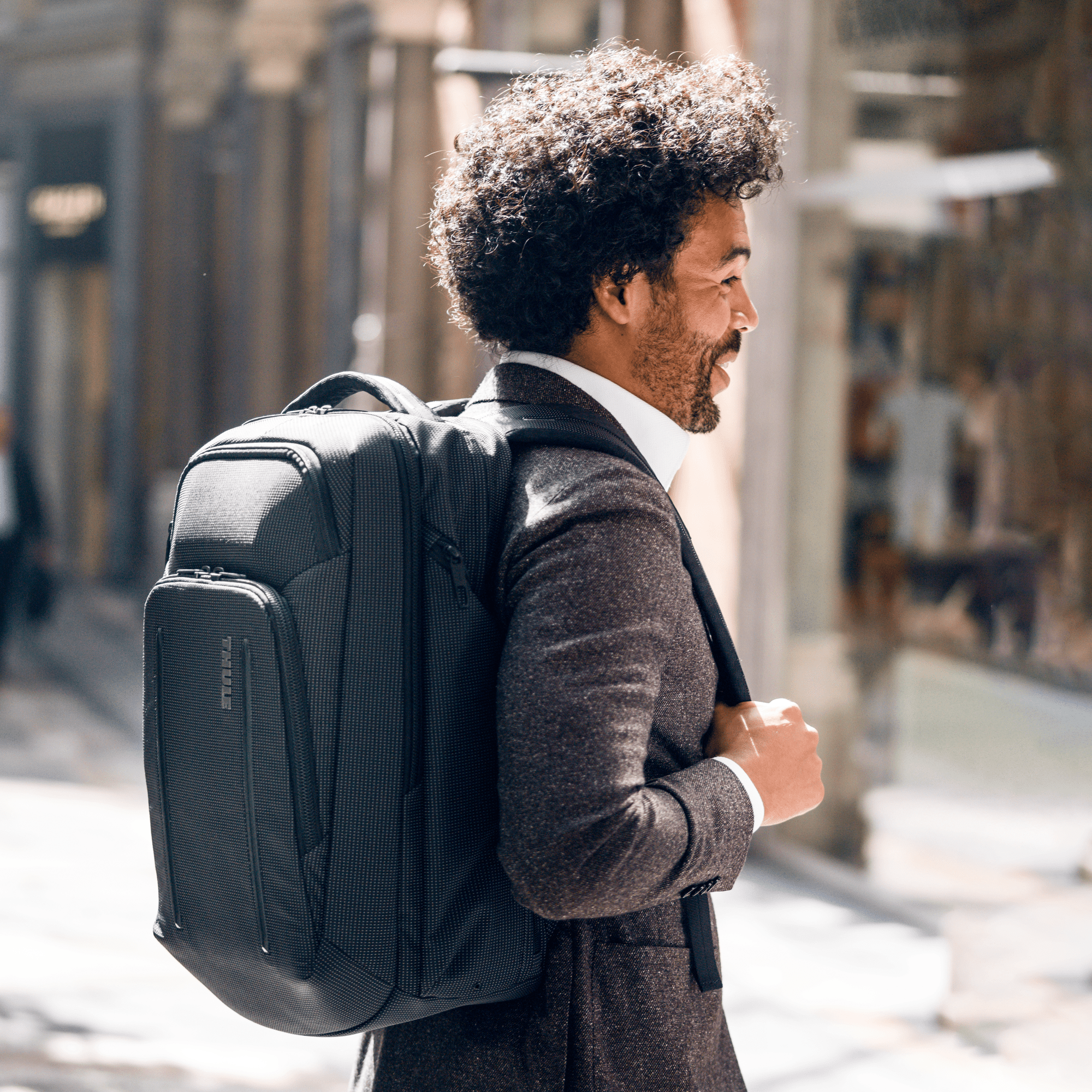 Thule Crossover 2 Backpack 30L in Black — lifestyle # color_Black