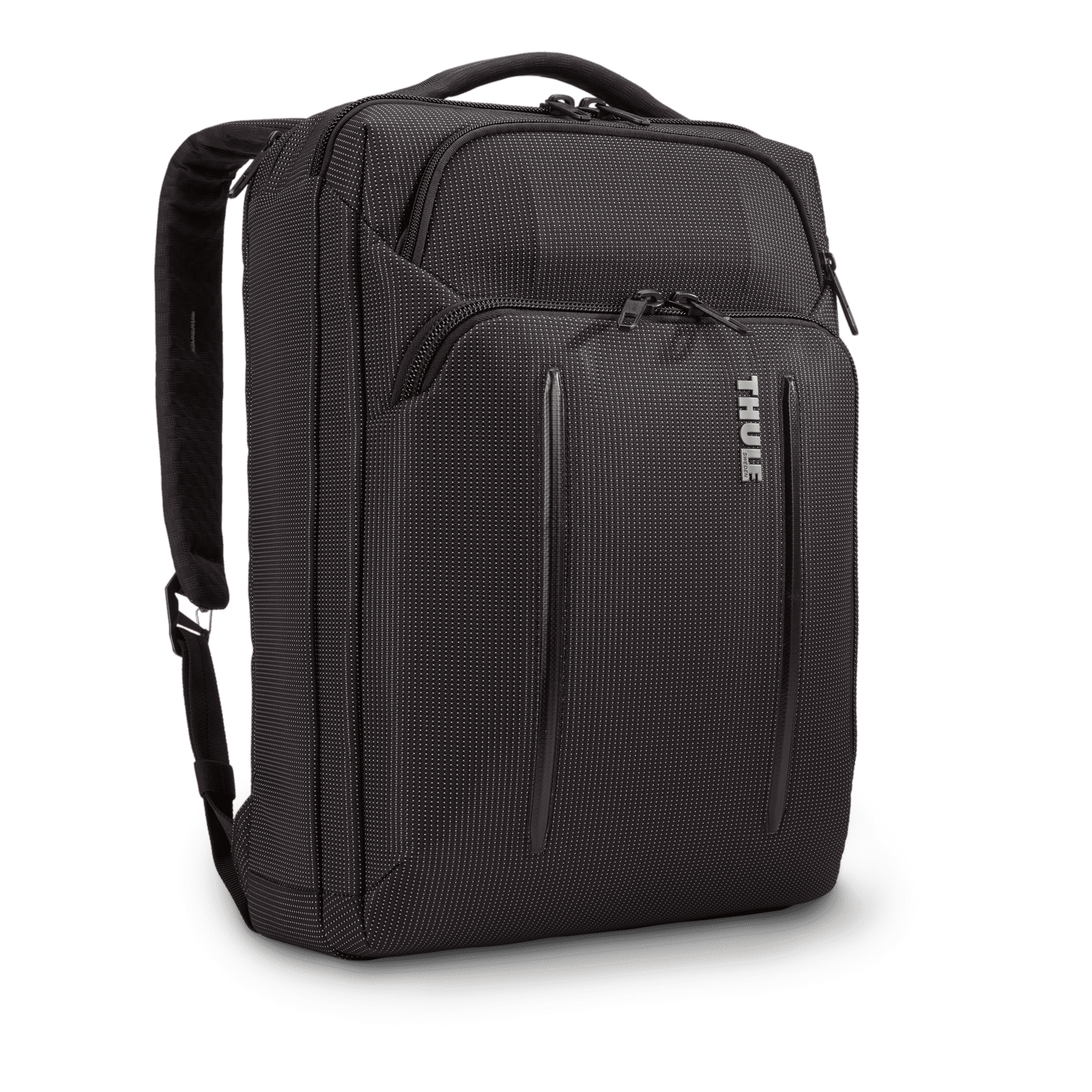 Thule Crossover 2 Convertible Laptop Bag 15.6" in Black — front view # color_Black
