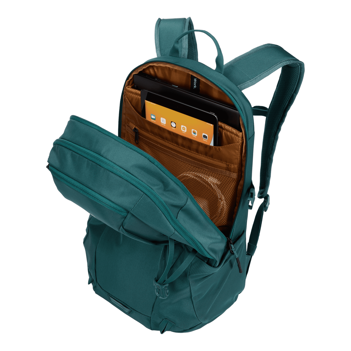 Thule EnRoute Backpack 23L in Mallard Green — interior view 4