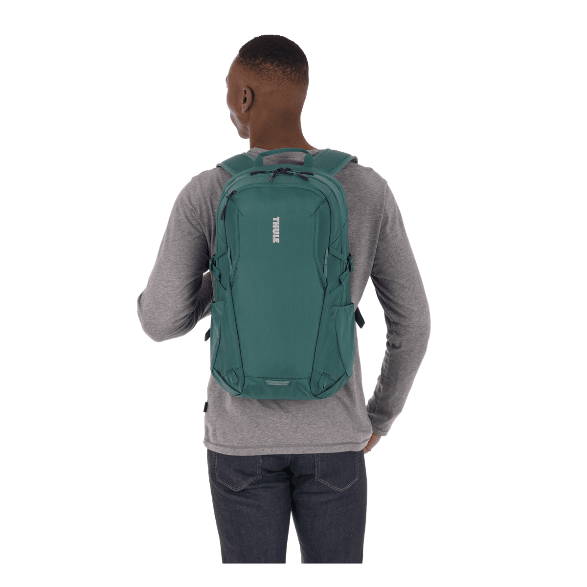 Thule EnRoute Backpack 23L in Mallard Green — lifestyle 2