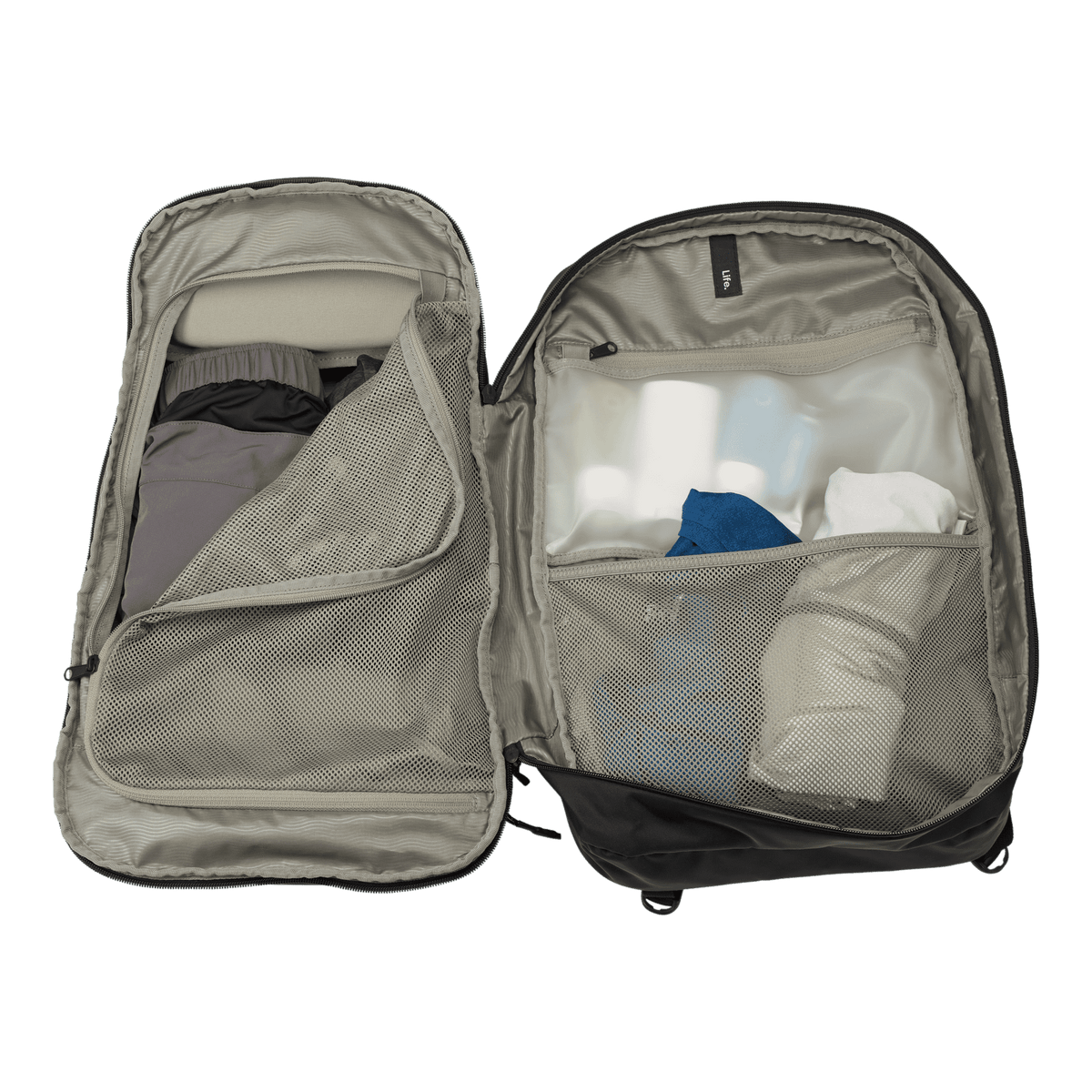 Thule EnRoute Backpack 30L in Black — interior view