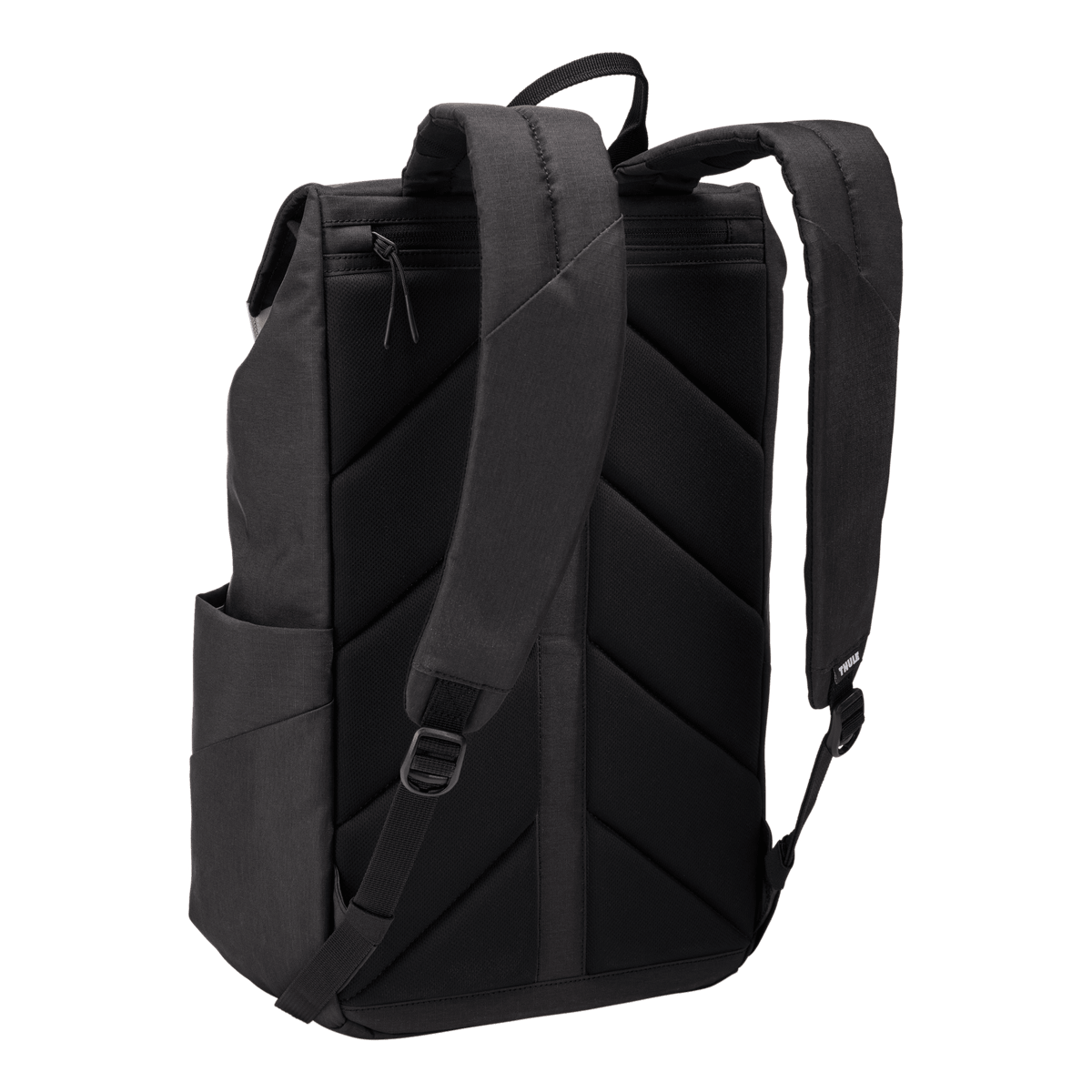 Thule Lithos Backpack 16L in Black — back view