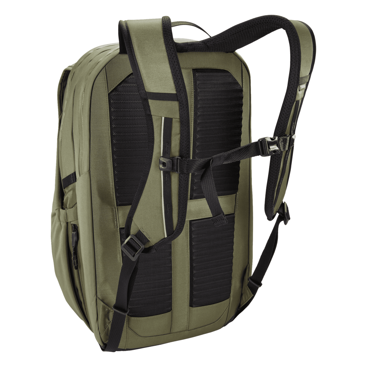 Thule Paramount Commuter Backpack 27L in Olivine — back view