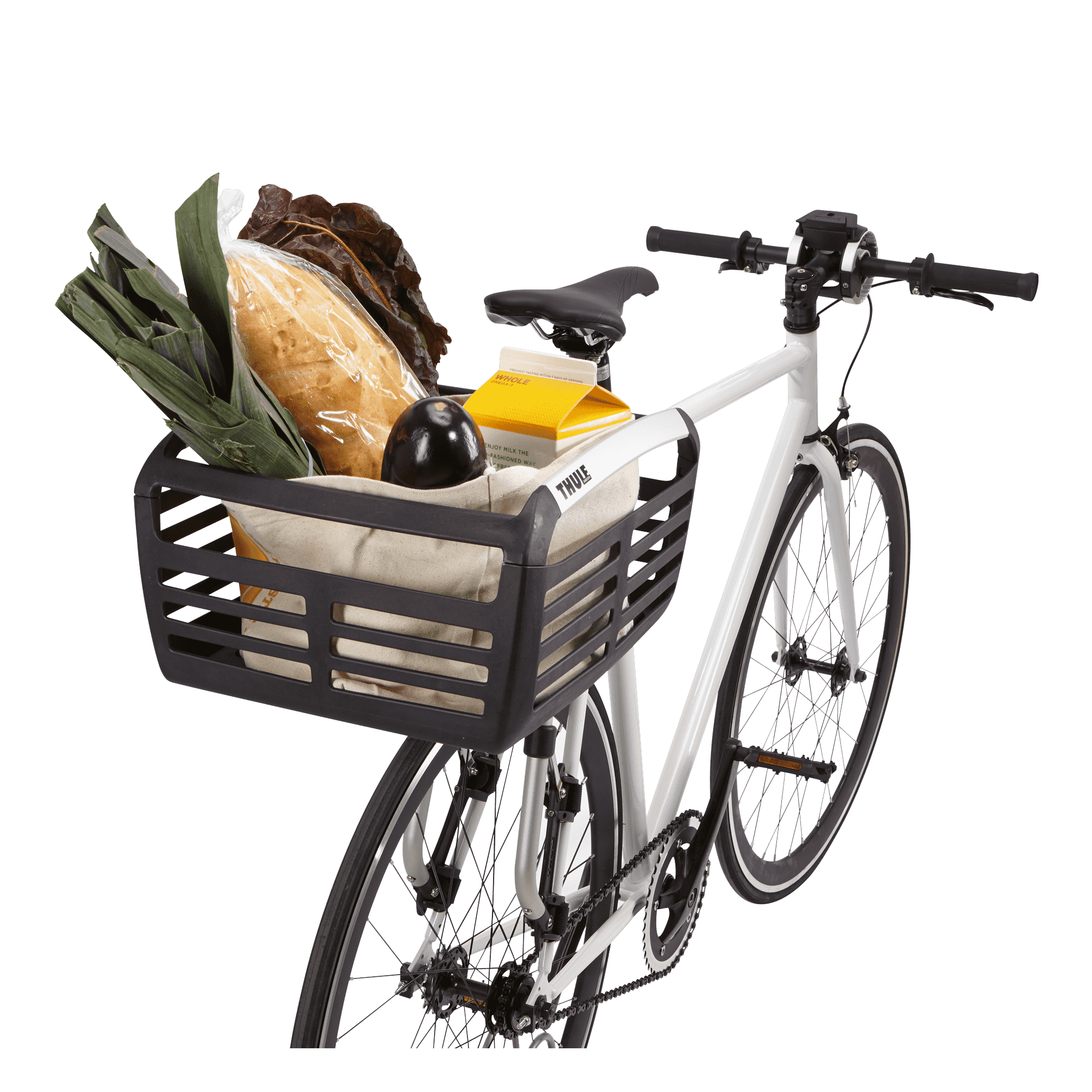 Thule Pack 'n Pedal Bike Basket in Black — angle view 3 # color_Black