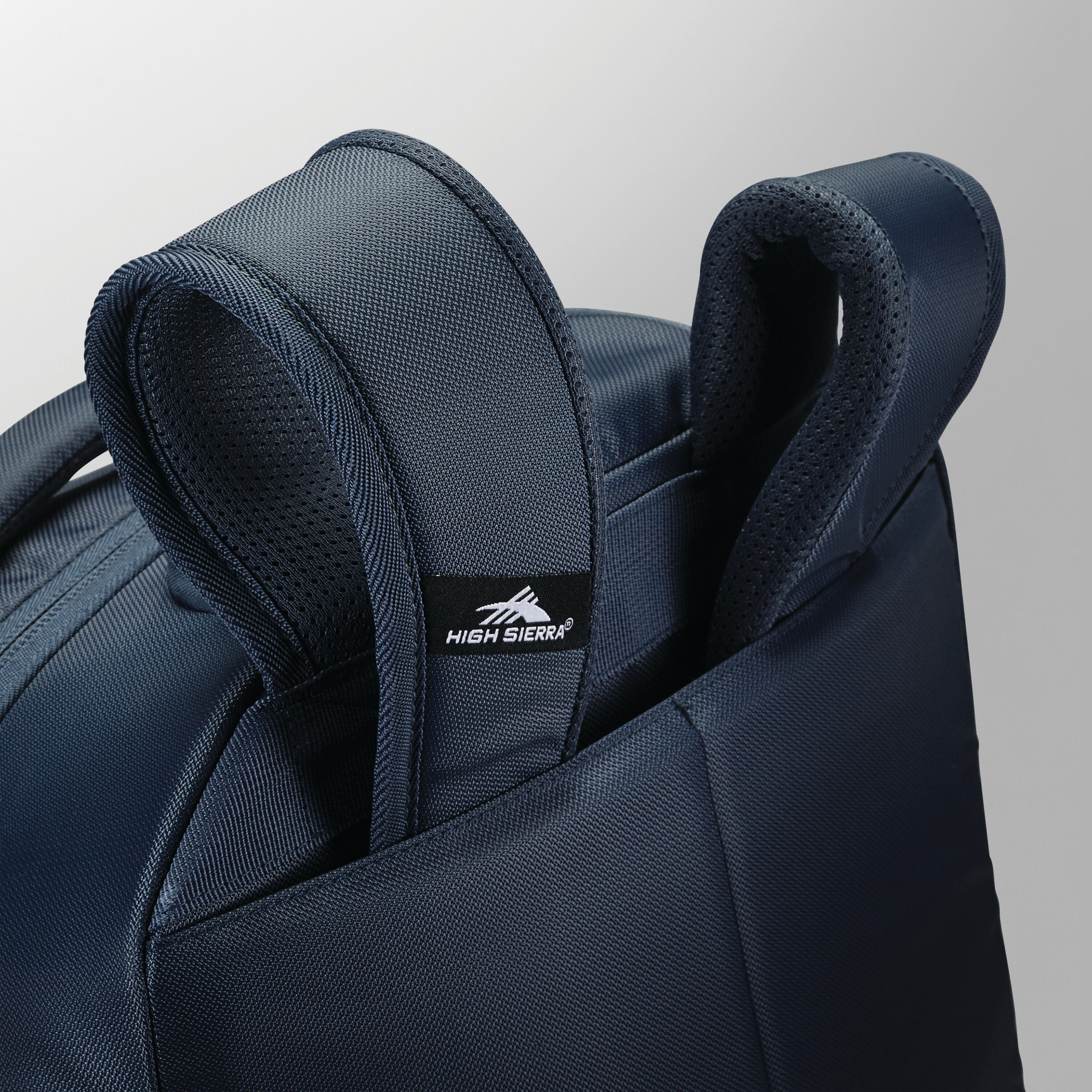 High Sierra Powerglide Pro Wheeled Backpack in Indigo Blue — angle view 1