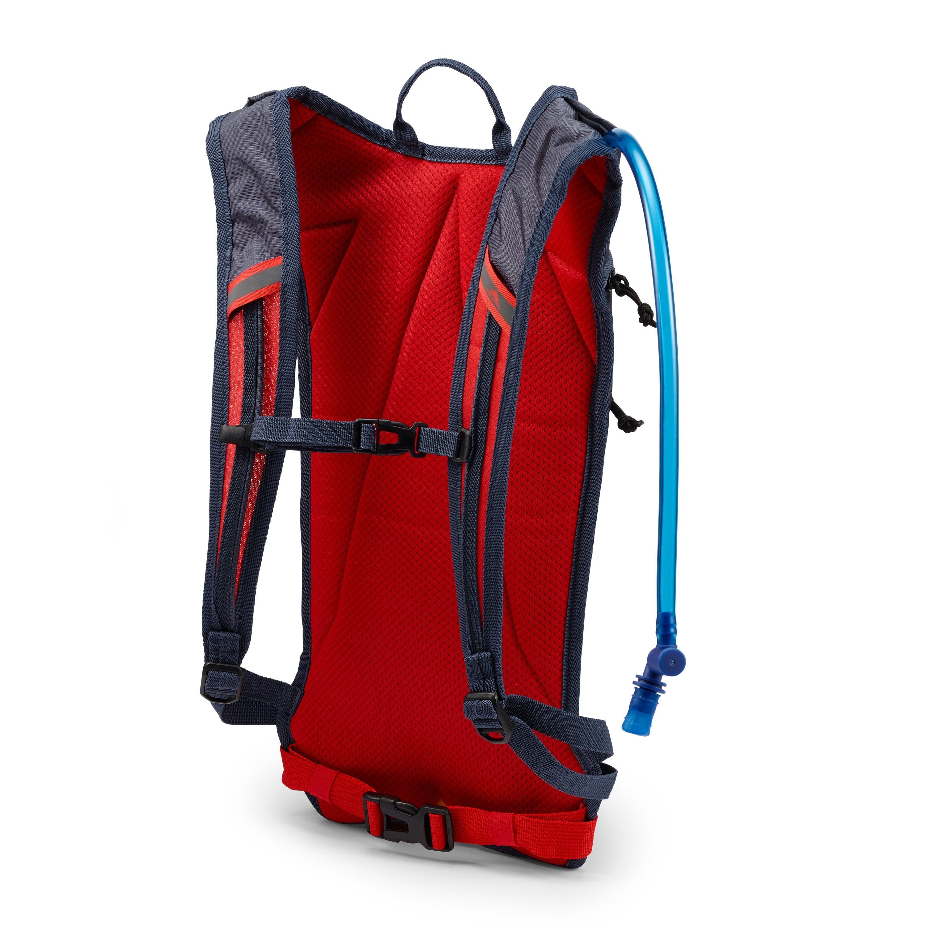 High Sierra HydraHike 2.0 4L Hydration Pack in Grey Blue — back view