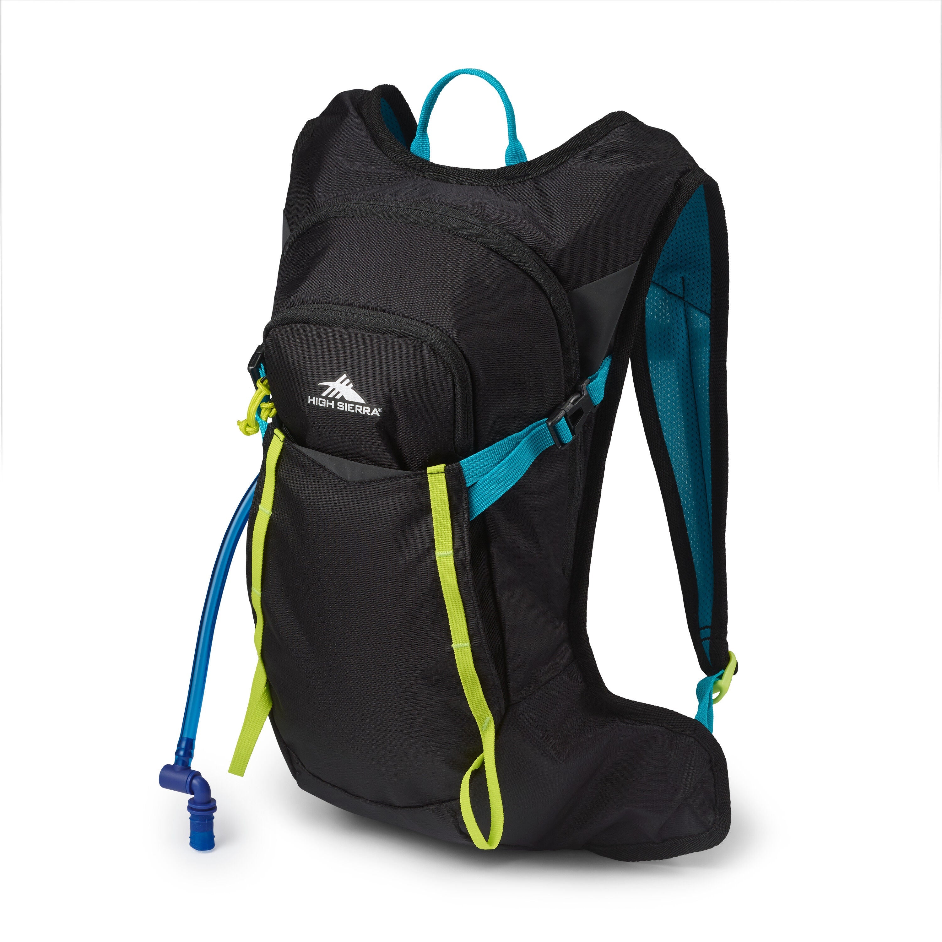 High Sierra HydraHike 2.0 8L Hydration Pack in Black — front view
