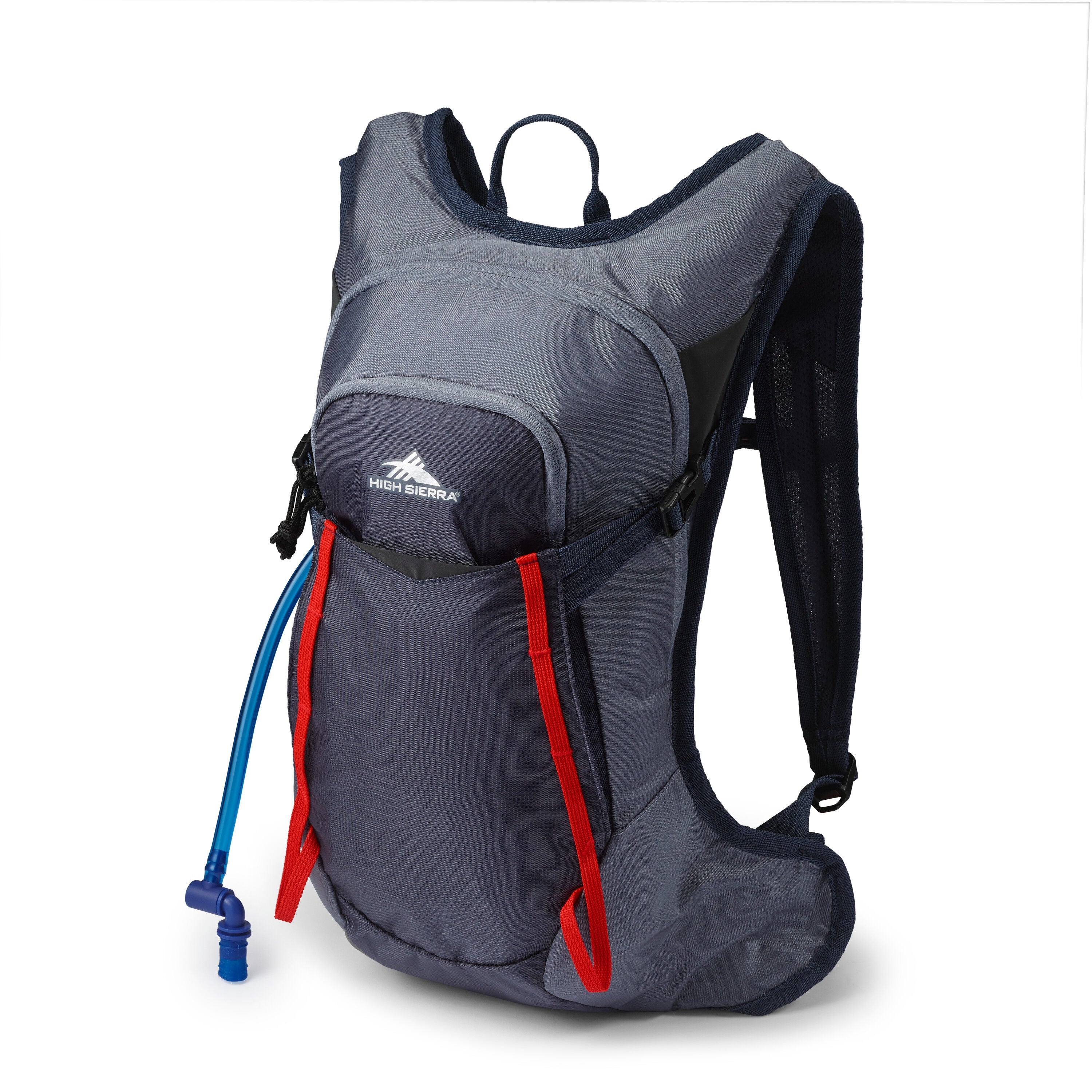 High Sierra HydraHike 2.0 8L Hydration Pack in Grey Blue — front view