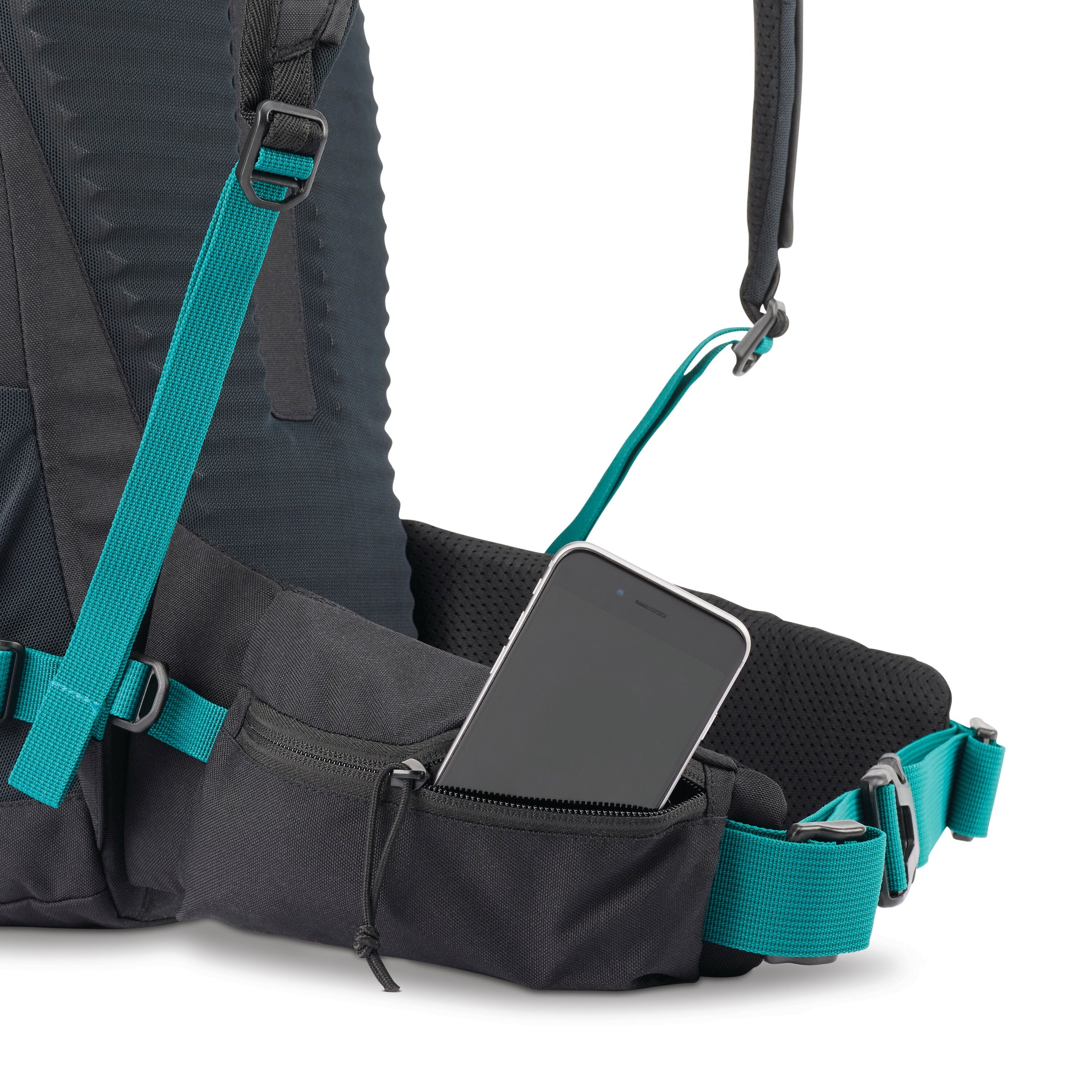 High Sierra Pathway 2.0 45L Backpack in Black — angle view 3