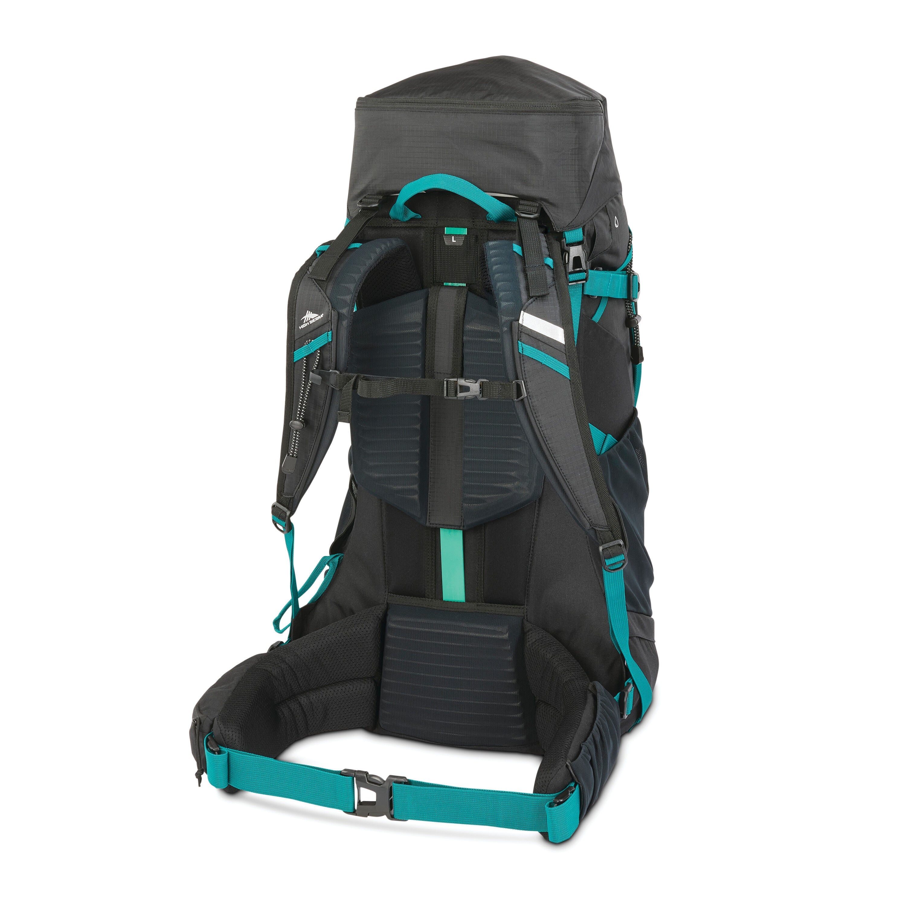 High Sierra Pathway 2.0 60L Backpack in Black — back view