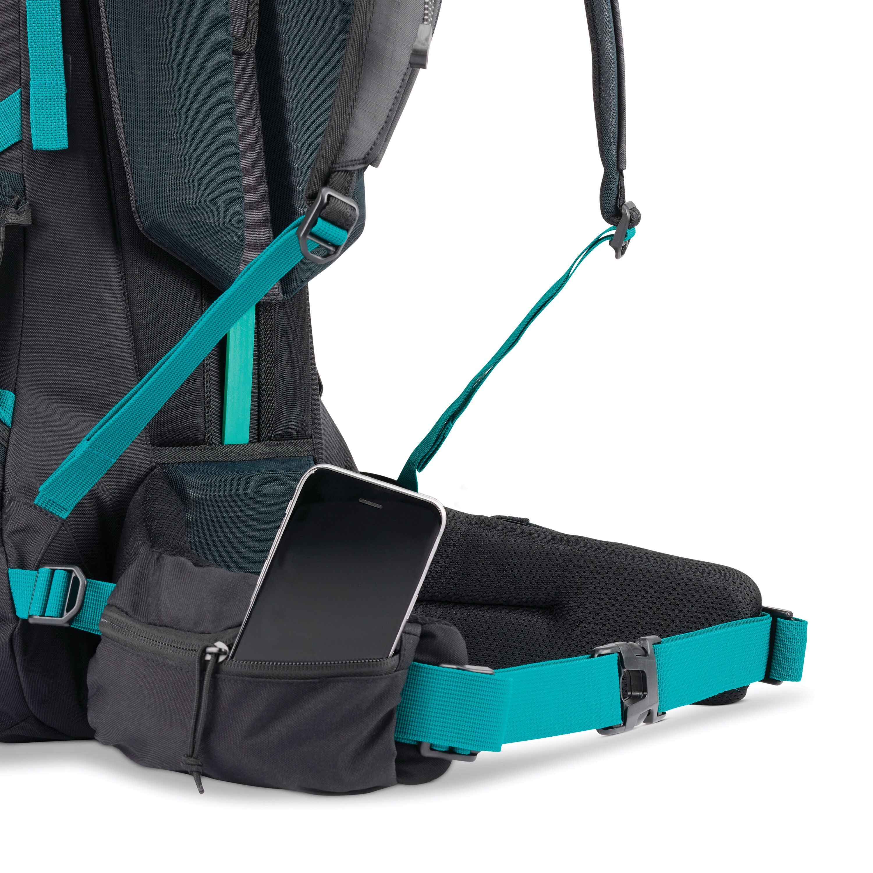 High Sierra Pathway 2.0 60L Backpack in Black — angle view 3