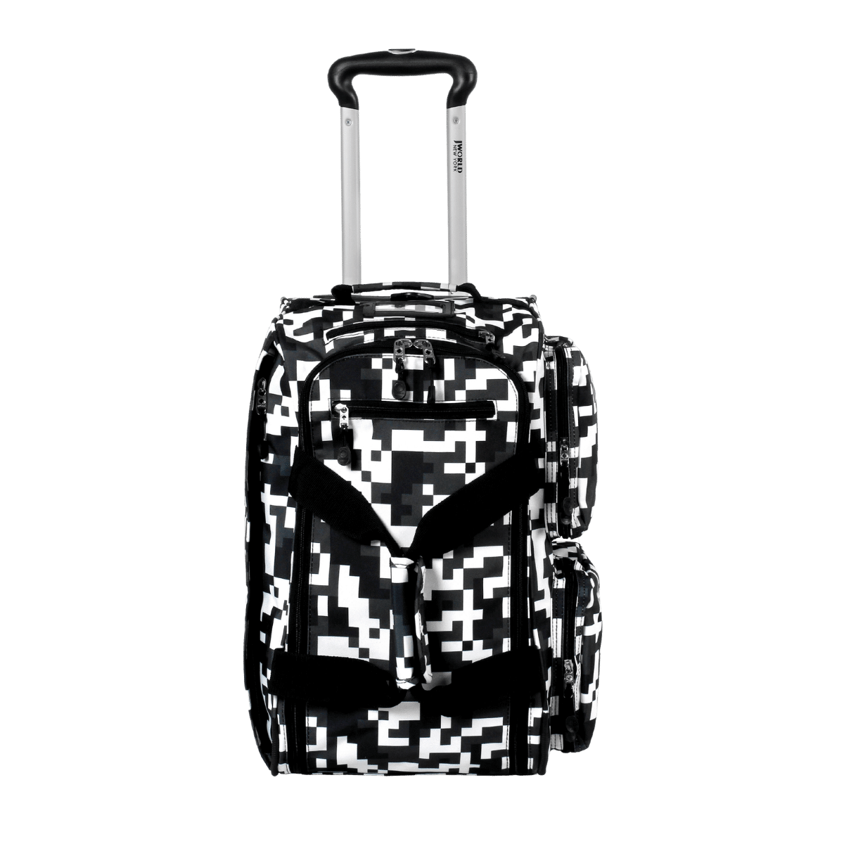 J World Duane Rolling Duffel Bag in Camo — front view 5 # color_Camo