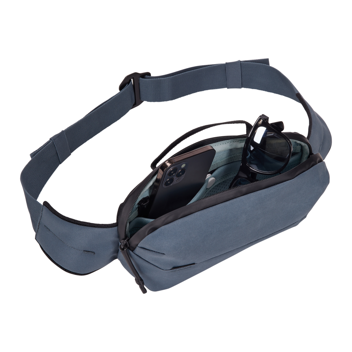 Thule Aion Sling Bag in Dark Slate — interior view