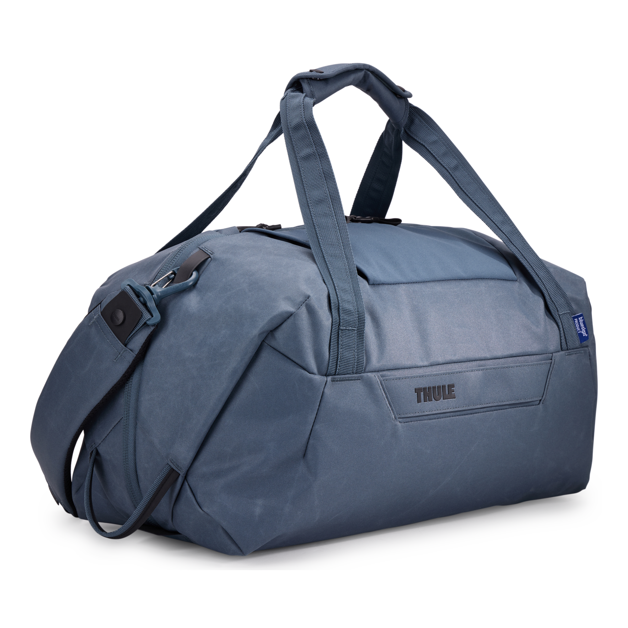 Thule Aion Duffel Bag 35L in Dark Slate — front view # color_Dark Slate