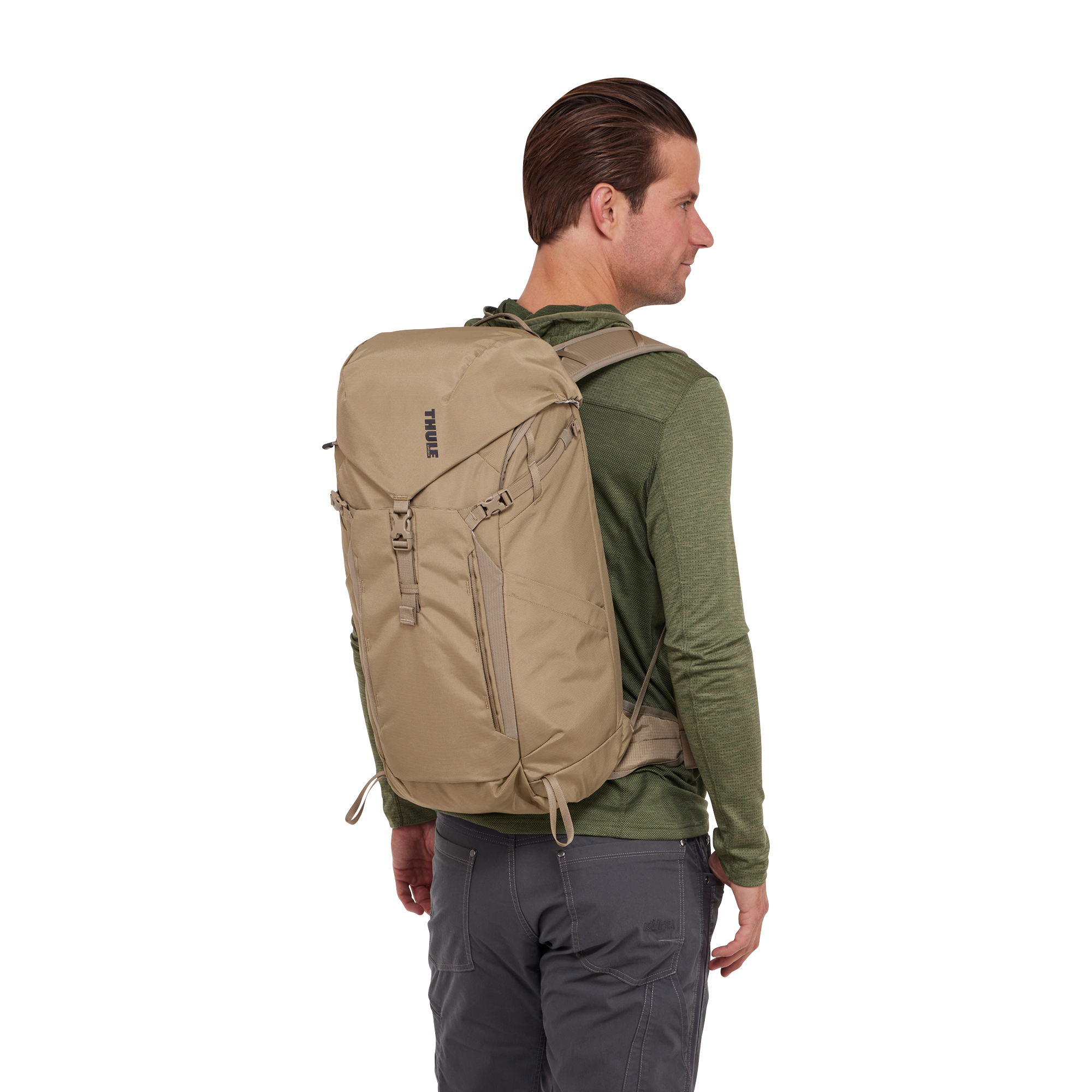 Thule AllTrail Daypack 25L in Faded Khaki — lifestyle # color_Faded Khaki