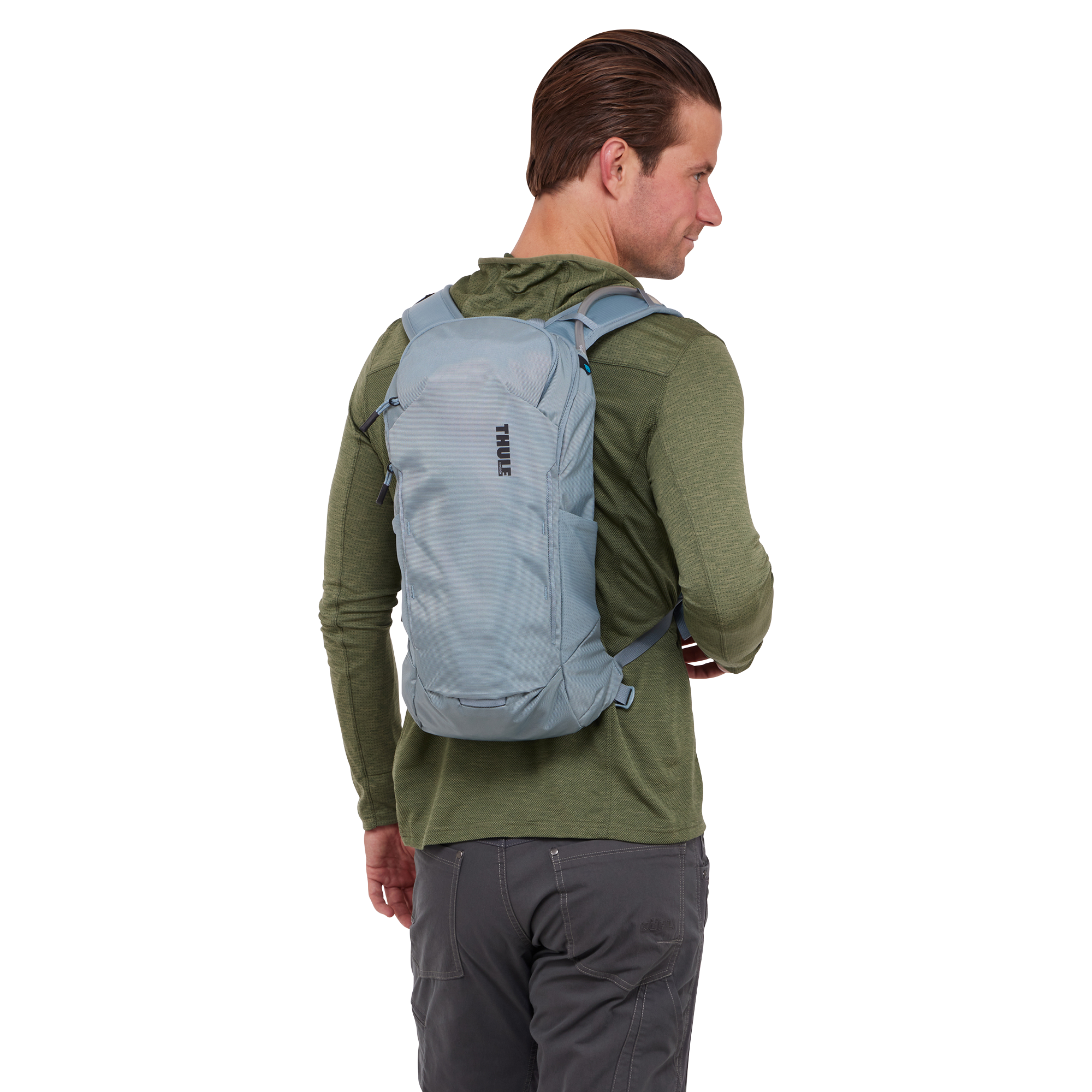 Thule AllTrail Hydration Pack 10L in Pond Blue — lifestyle # color_Pond Blue