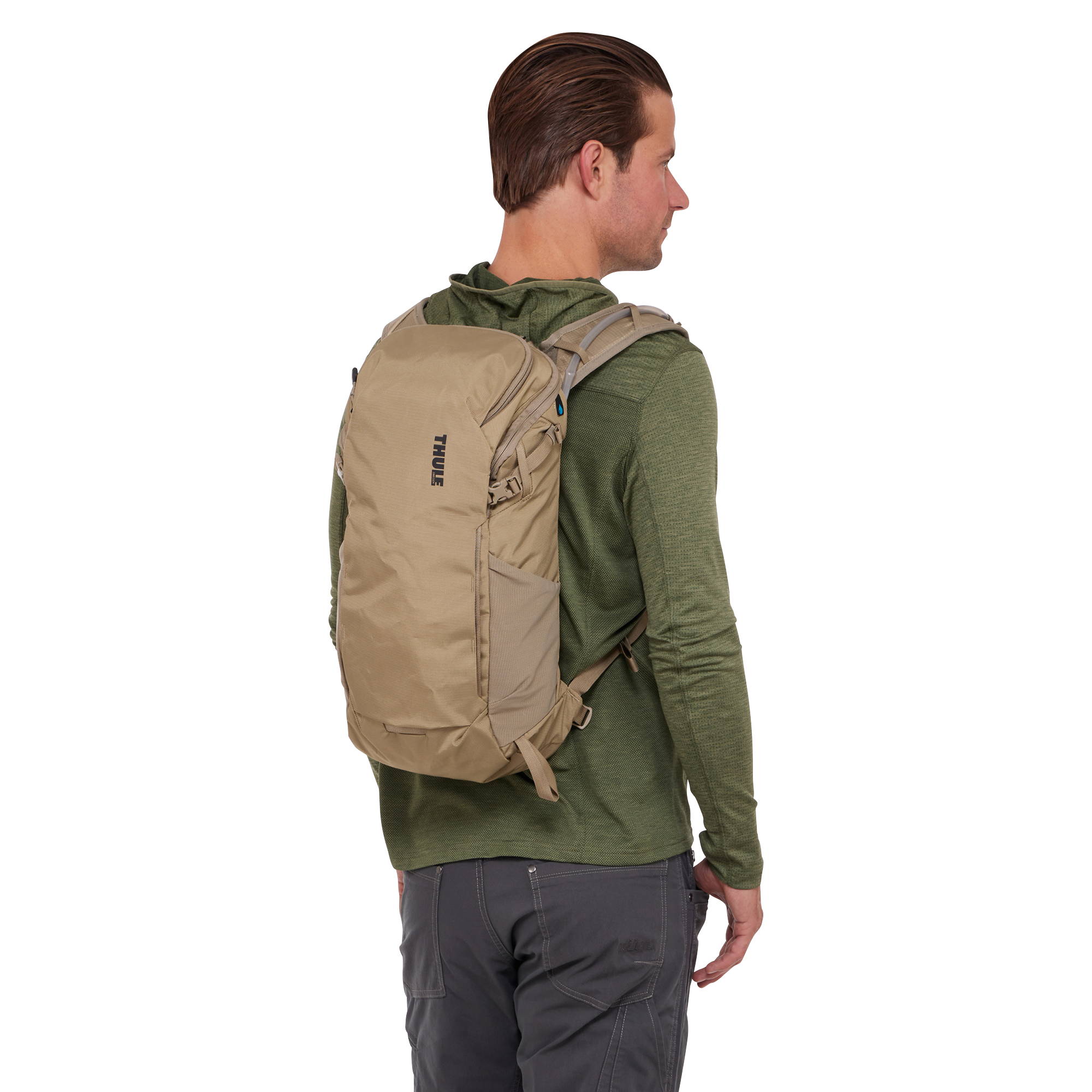 Thule AllTrail Hydration Pack 16L in Faded Khaki — lifestyle # color_Faded Khaki