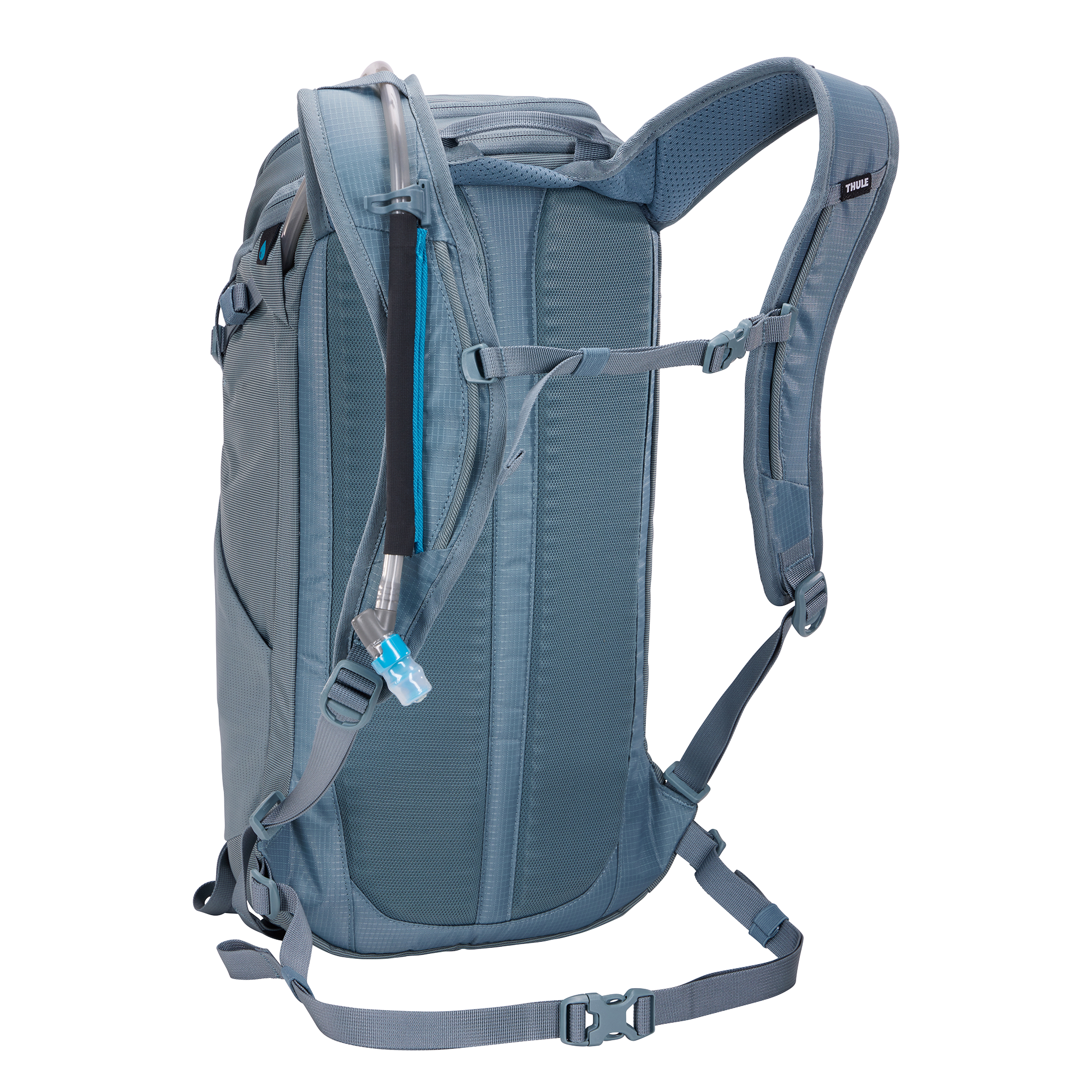 Thule AllTrail Hydration Pack 16L in Pond Blue — back view # color_Pond Blue