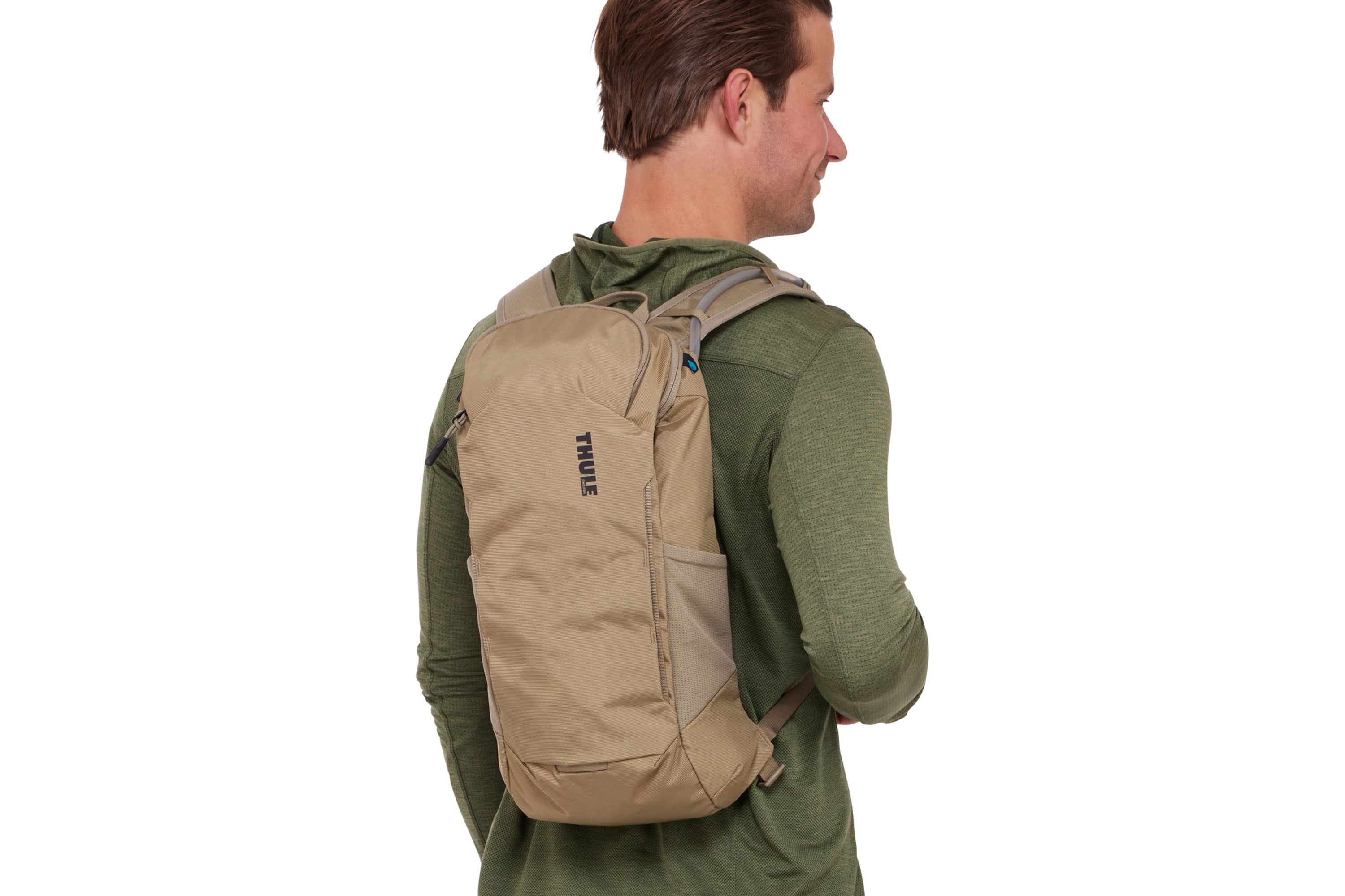 Thule AllTrail Hydration Pack 10L in Faded Khaki — lifestyle 2 # color_Faded Khaki