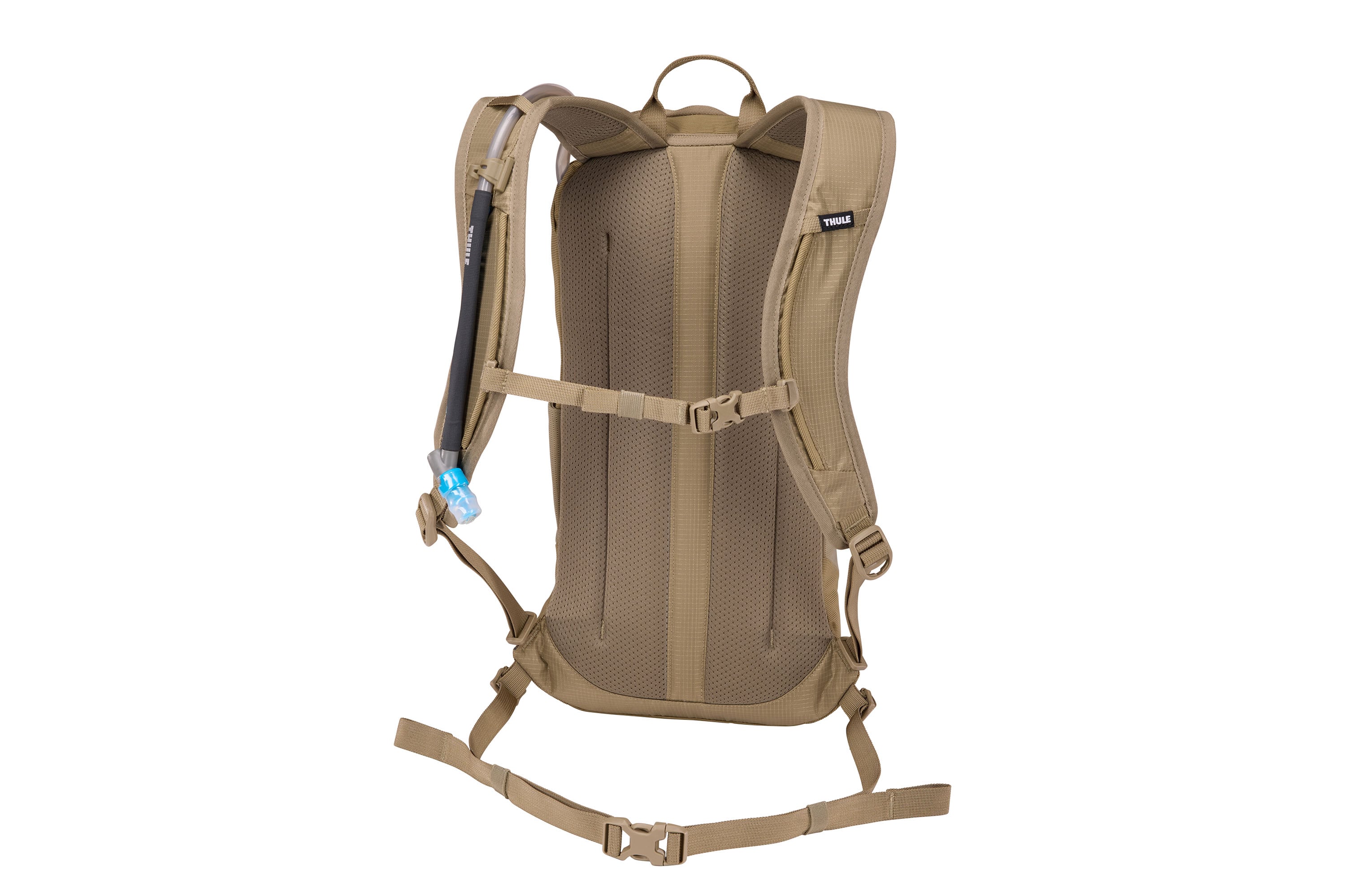 Thule AllTrail Hydration Pack 10L in Faded Khaki — back view 2 # color_Faded Khaki
