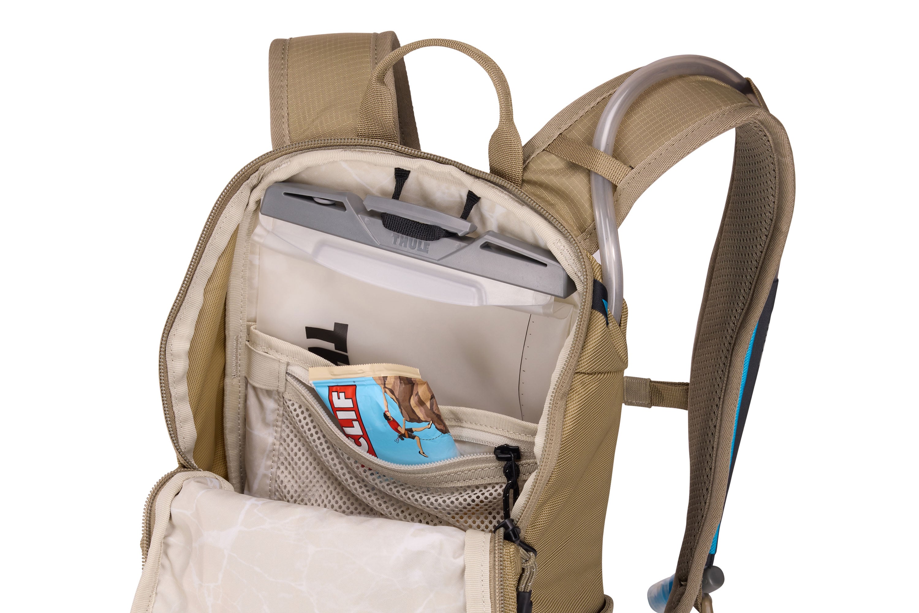 Thule AllTrail Hydration Pack 10L in Faded Khaki — interior view 3 # color_Faded Khaki