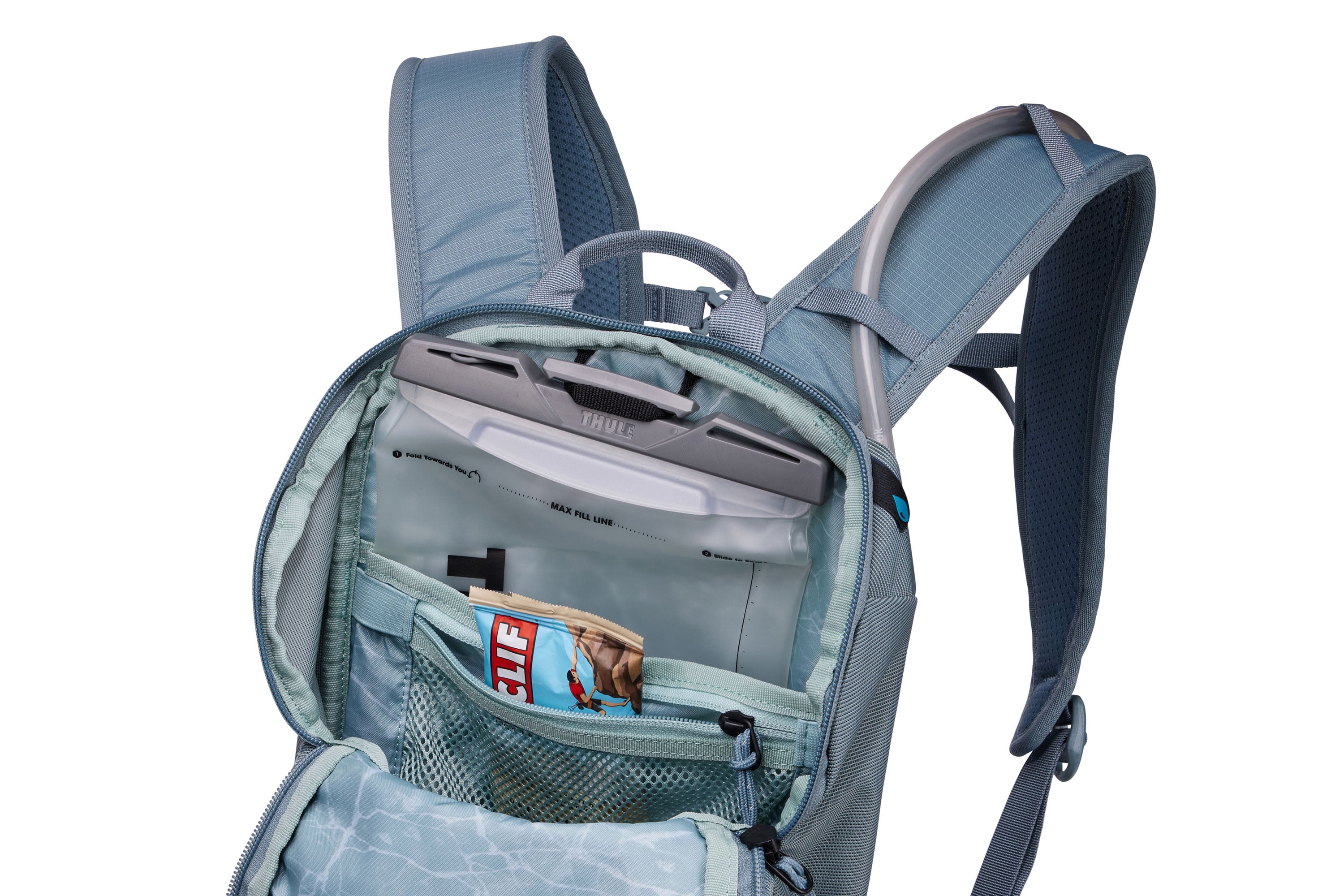 Thule AllTrail Hydration Pack 10L in Pond Blue — interior view 3 # color_Pond Blue