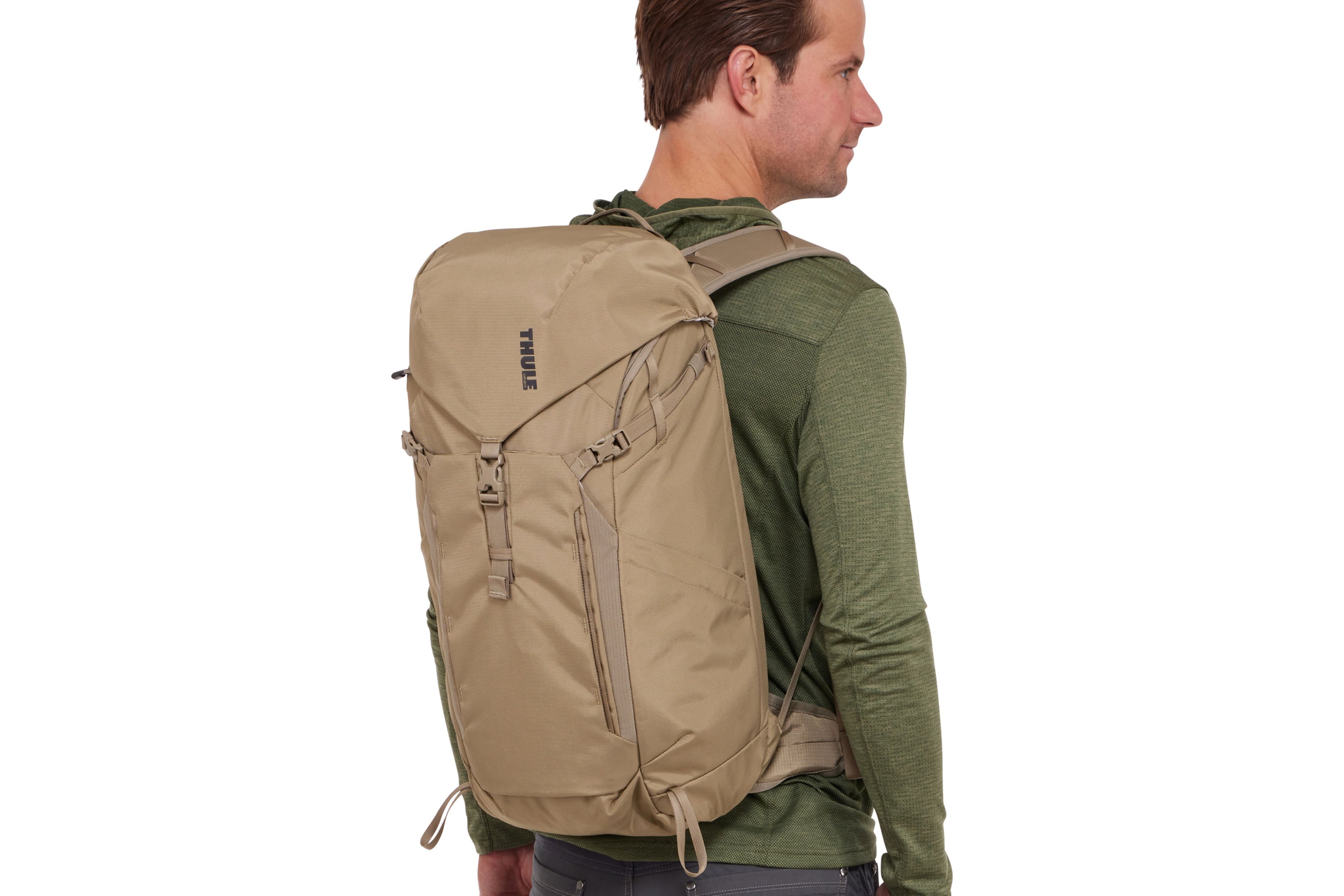 Thule AllTrail Daypack 25L in Faded Khaki — lifestyle 2 # color_Faded Khaki