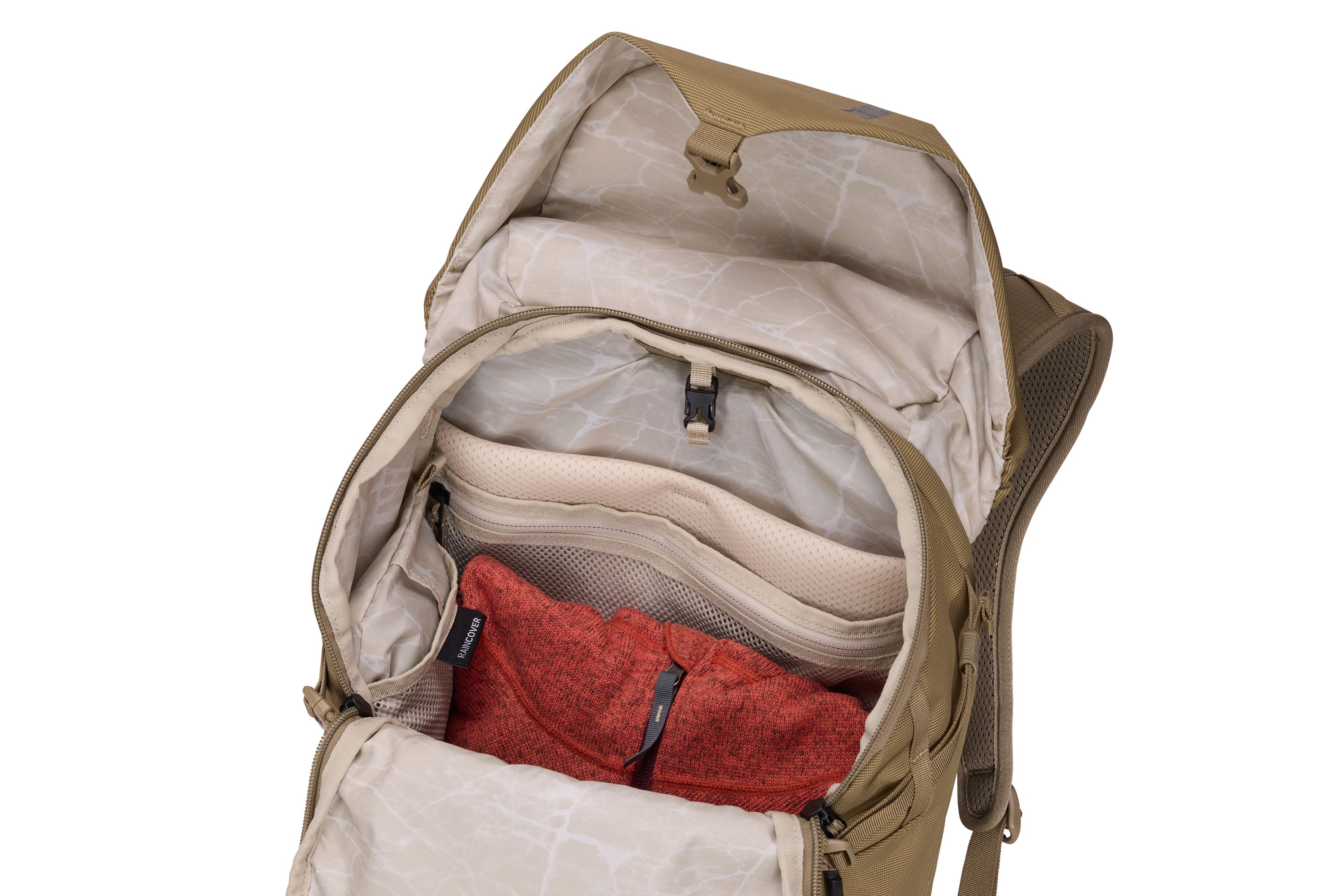 Thule AllTrail Daypack 25L in Faded Khaki — interior view 2 # color_Faded Khaki
