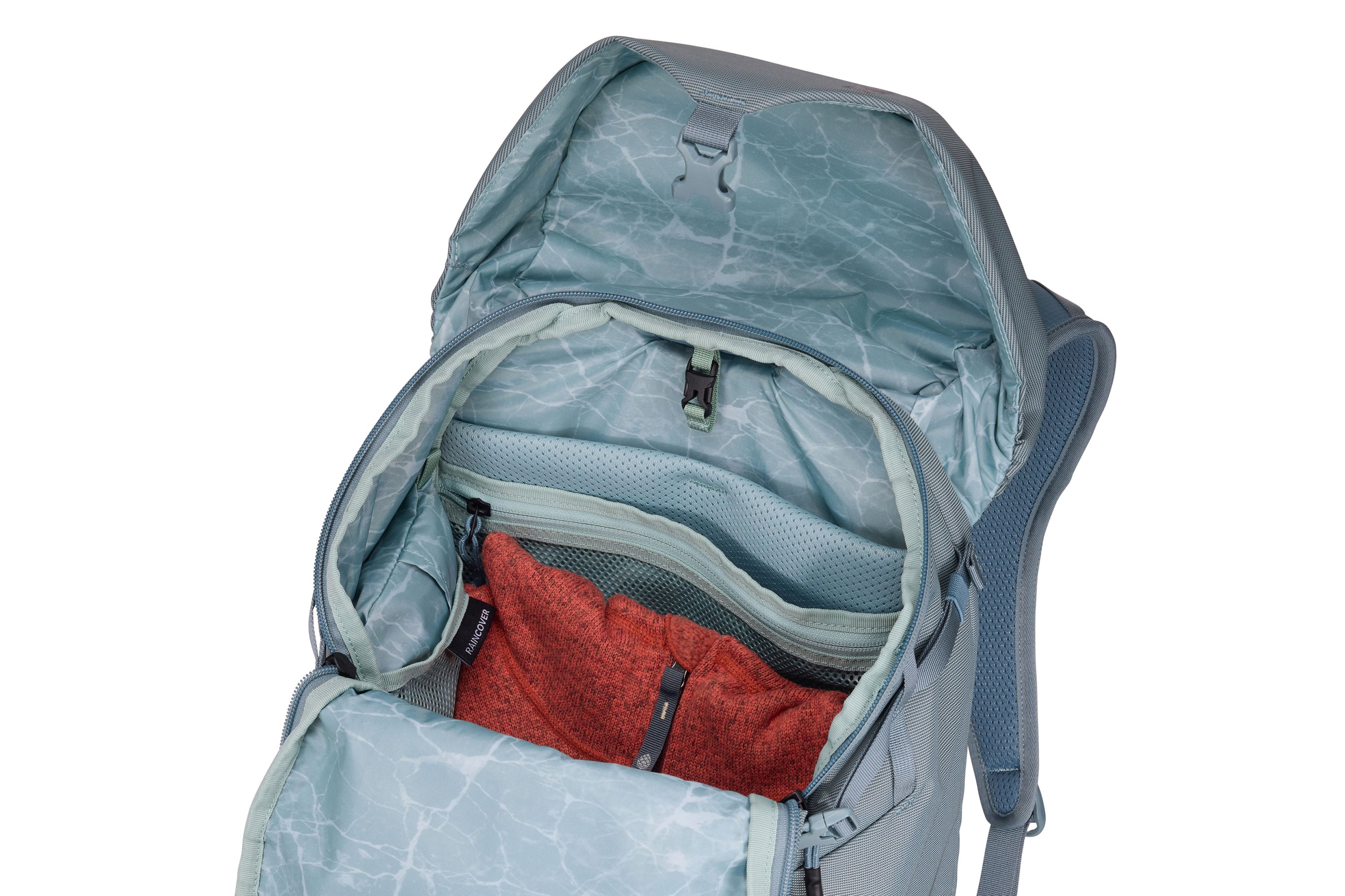 Thule AllTrail Daypack 25L in Pond Blue — interior view 2 # color_Pond Blue