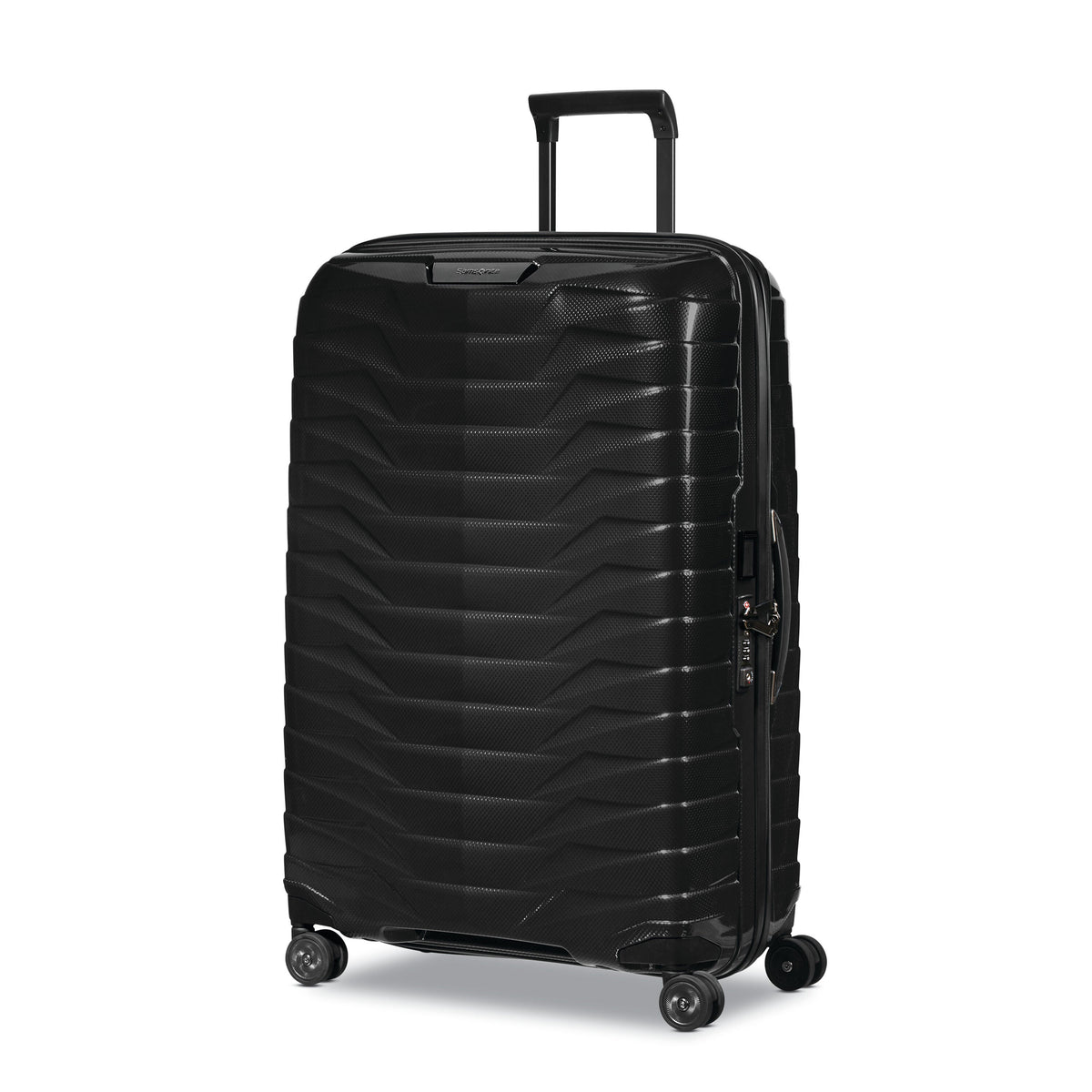 Samsonite Proxis Medium Spinner in Black — front view