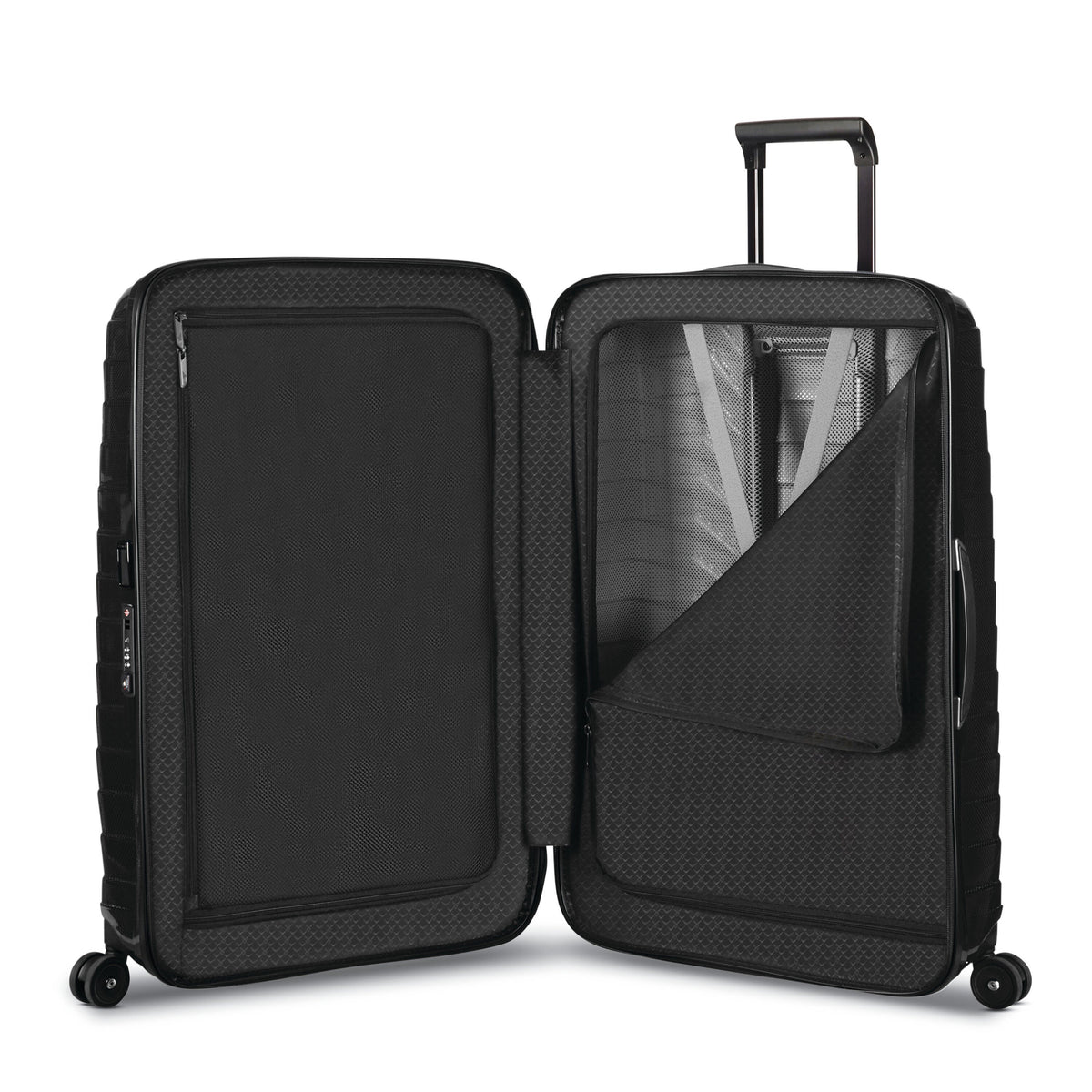 Samsonite Proxis Medium Spinner in Black — interior view