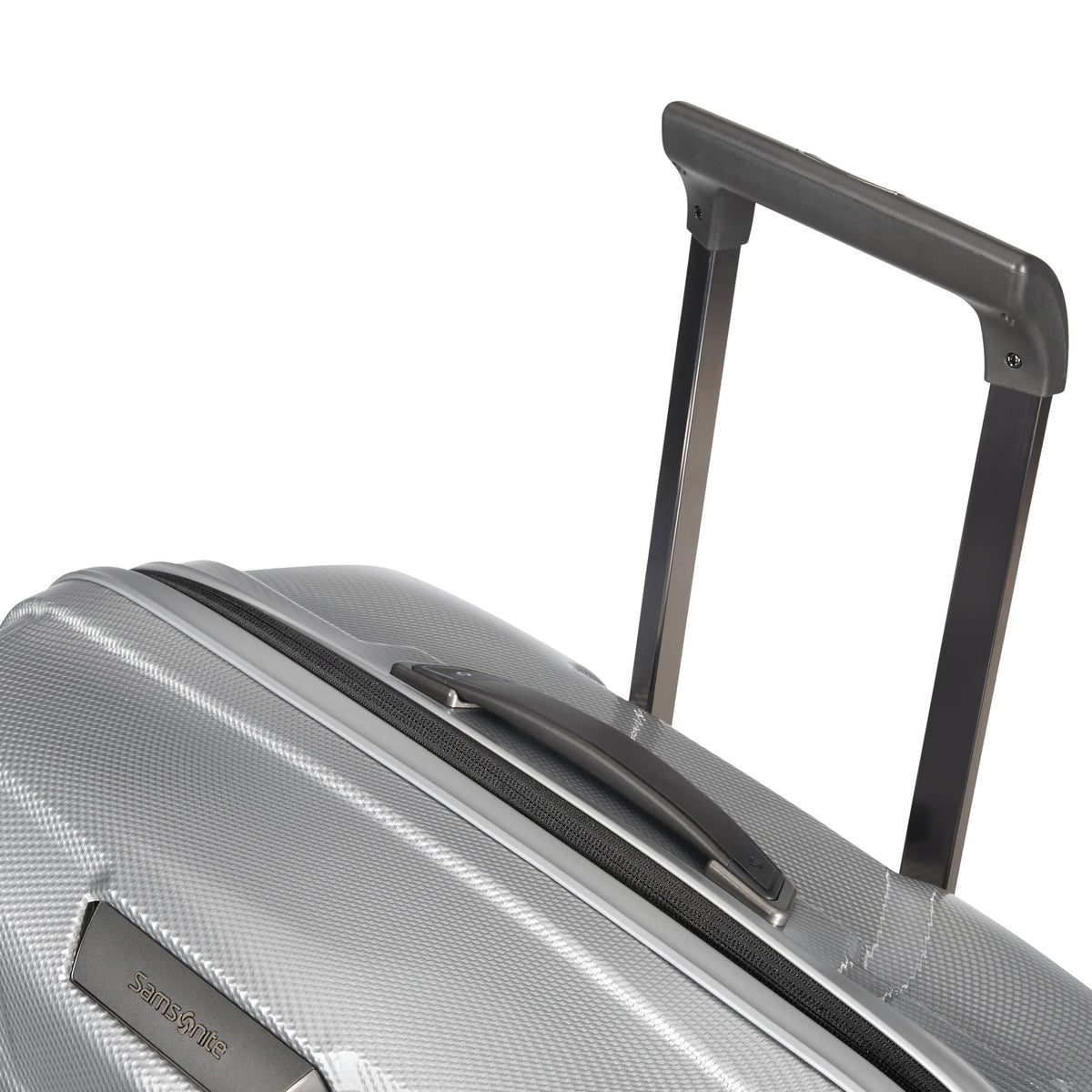 Samsonite Proxis Large Spinner in Silver — detail view
