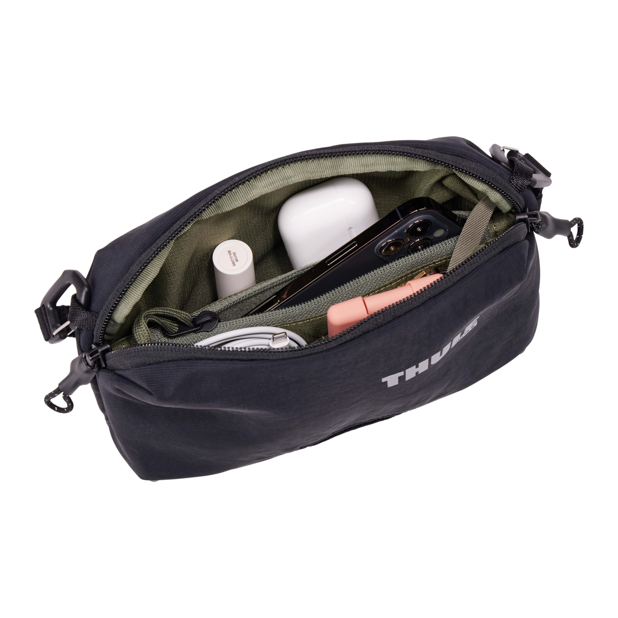 Thule Paramount Crossbody 2L in Black — interior view # color_Black
