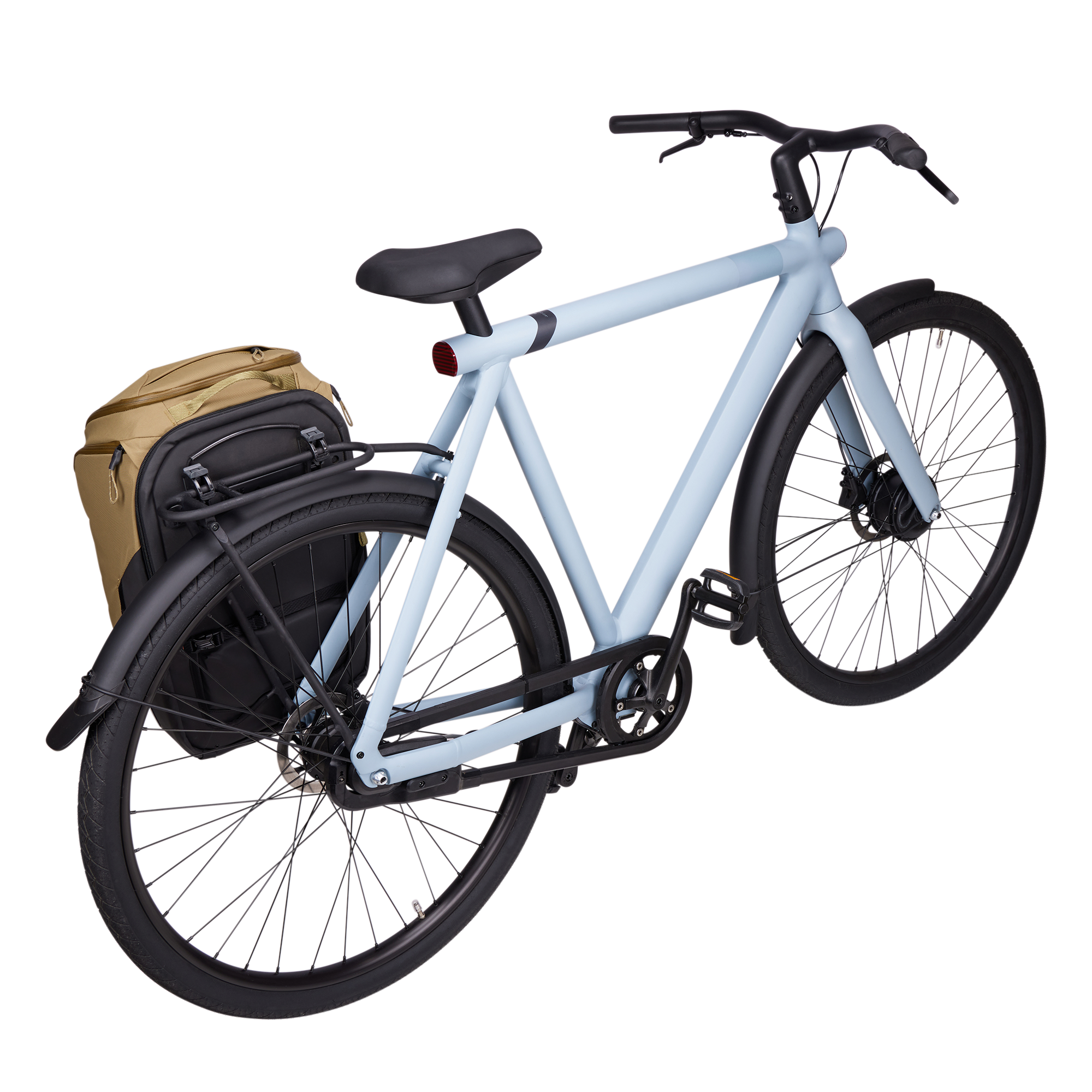 Thule Paramount Hybrid Pannier 26L in Nutria Brown — angle view 3 # color_Nutria Brown