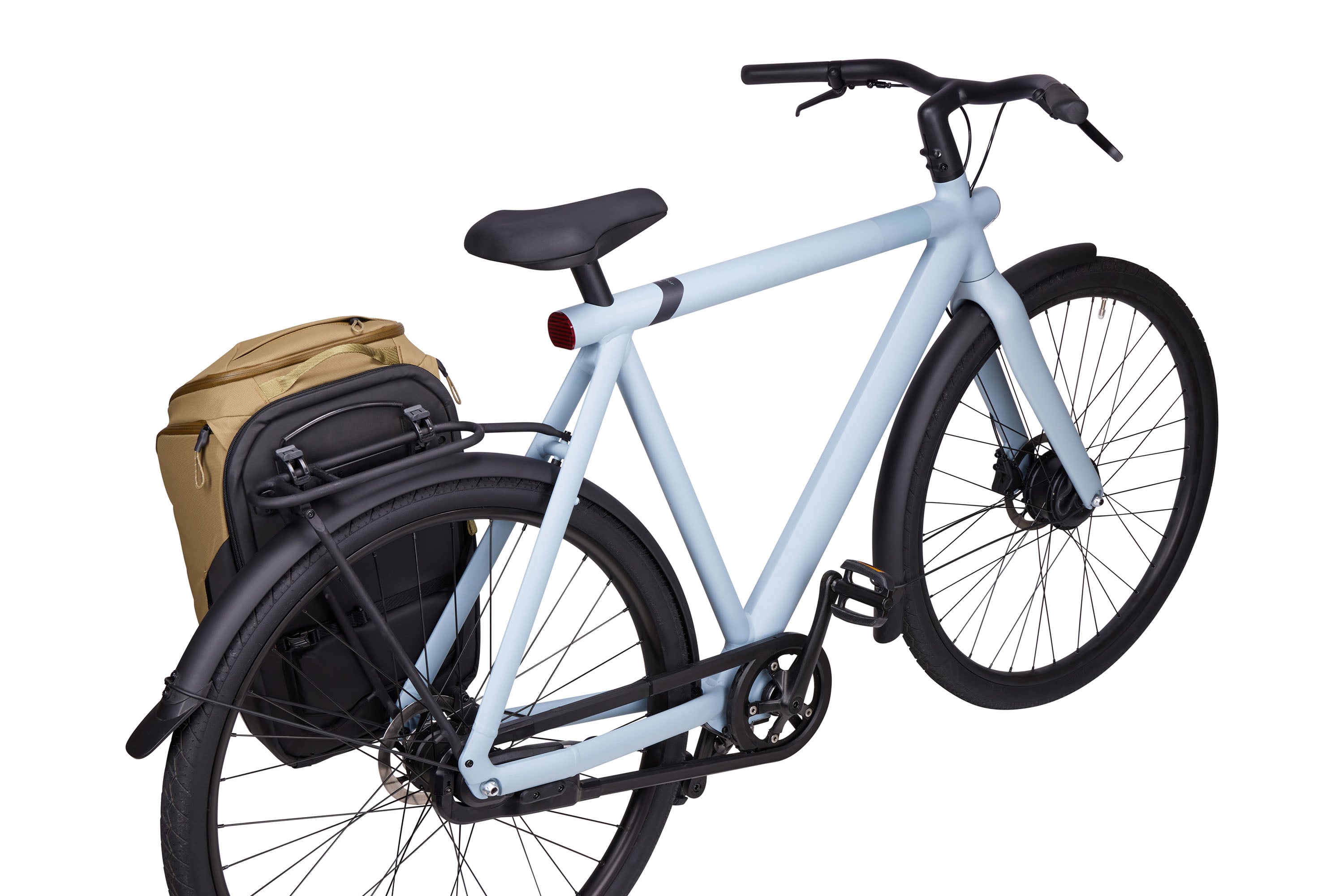 Thule Paramount Hybrid Pannier 26L in Nutria Brown — angle view 4 # color_Nutria Brown