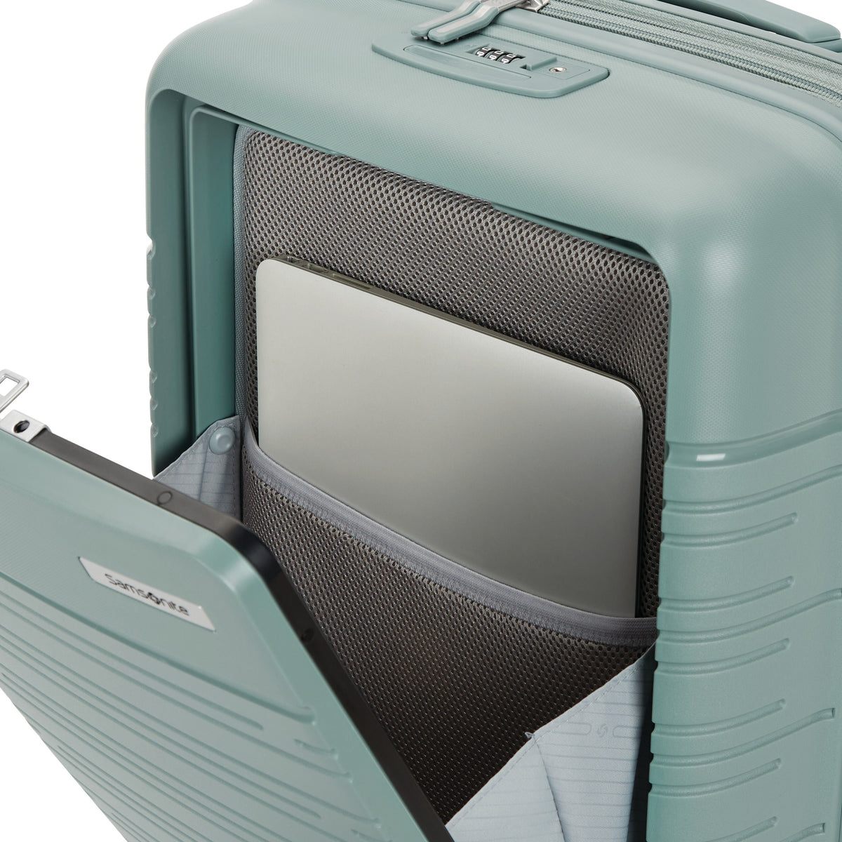 Samsonite Elevation Plus Carry-On Spinner in Cypress Green — detail view 4