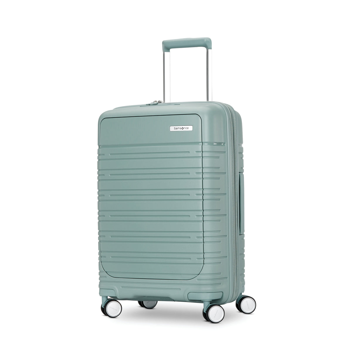 Samsonite Elevation Plus Carry-On Spinner in Cypress Green — front view