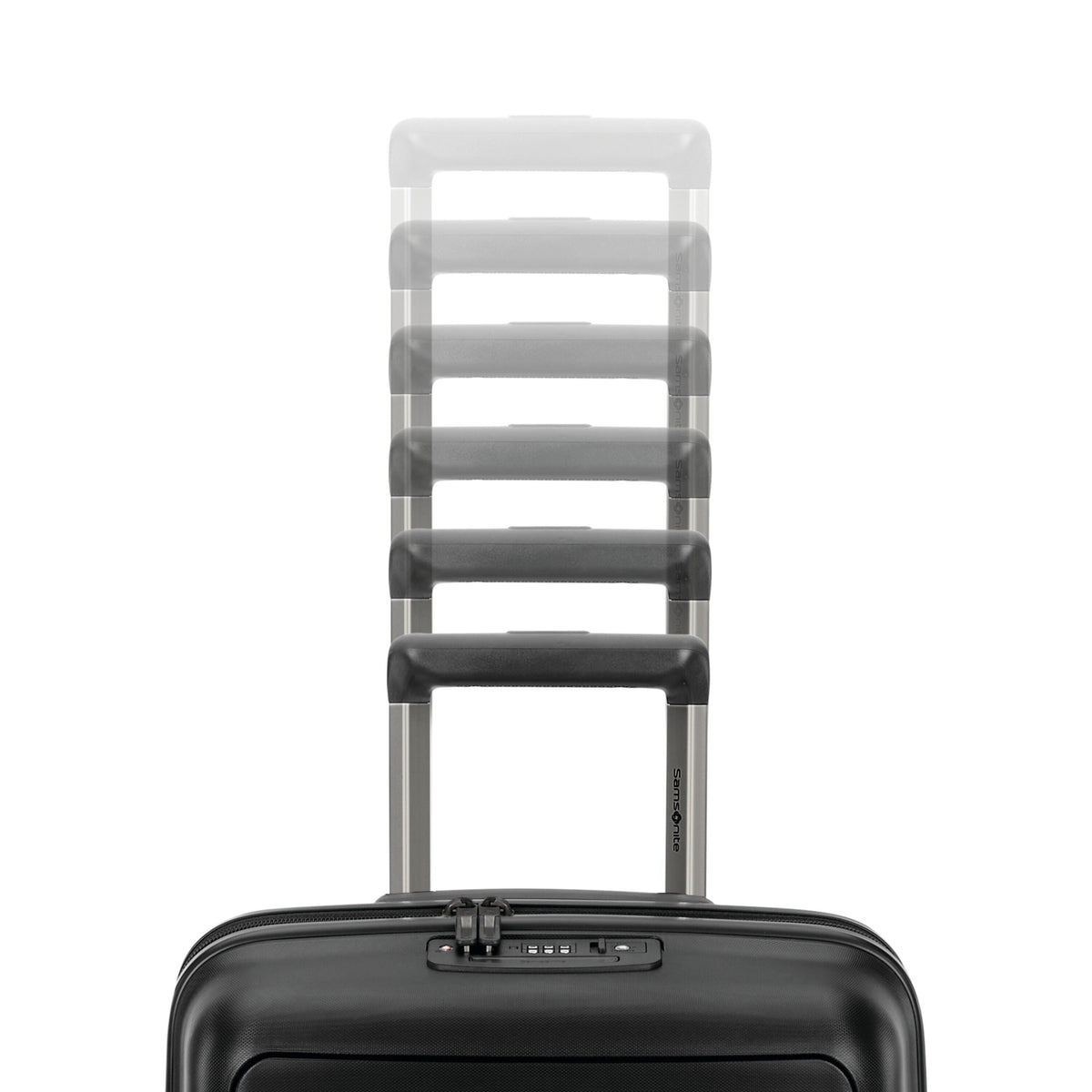 Samsonite Elevation Plus Carry-On Spinner in Triple Black — detail view