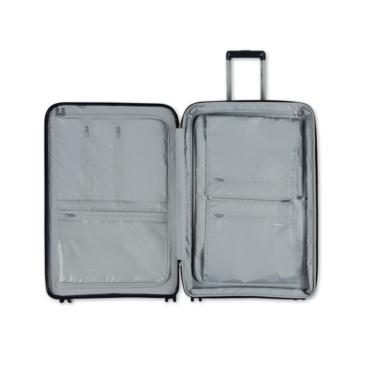 Samsonite Elevation Plus Large Spinner in Midnight Blue — interior view