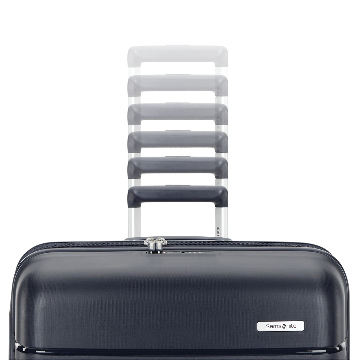 Samsonite Elevation Plus Large Spinner in Midnight Blue — detail view