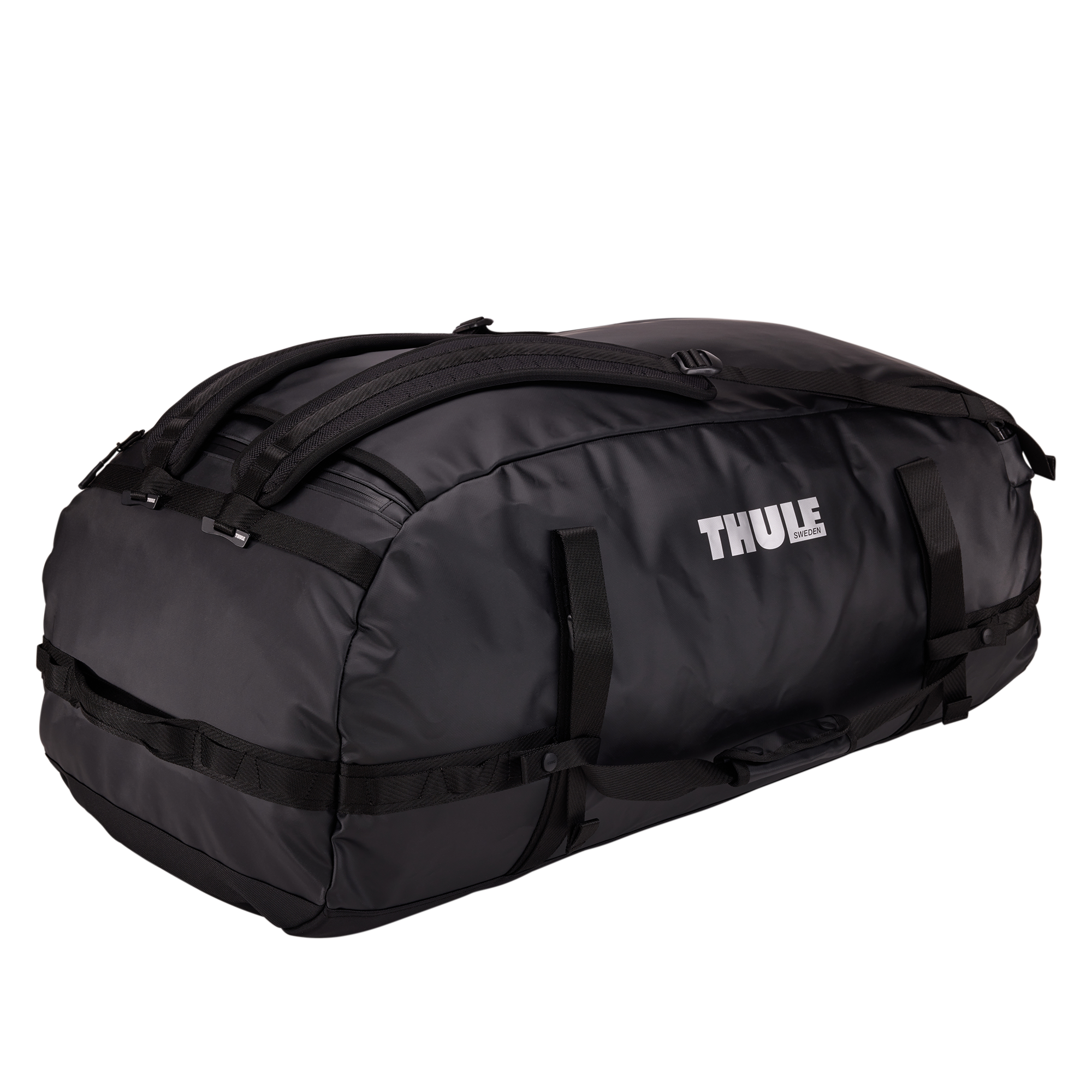 Thule Chasm 130L Duffel in Black — angle view 3 # color_Black