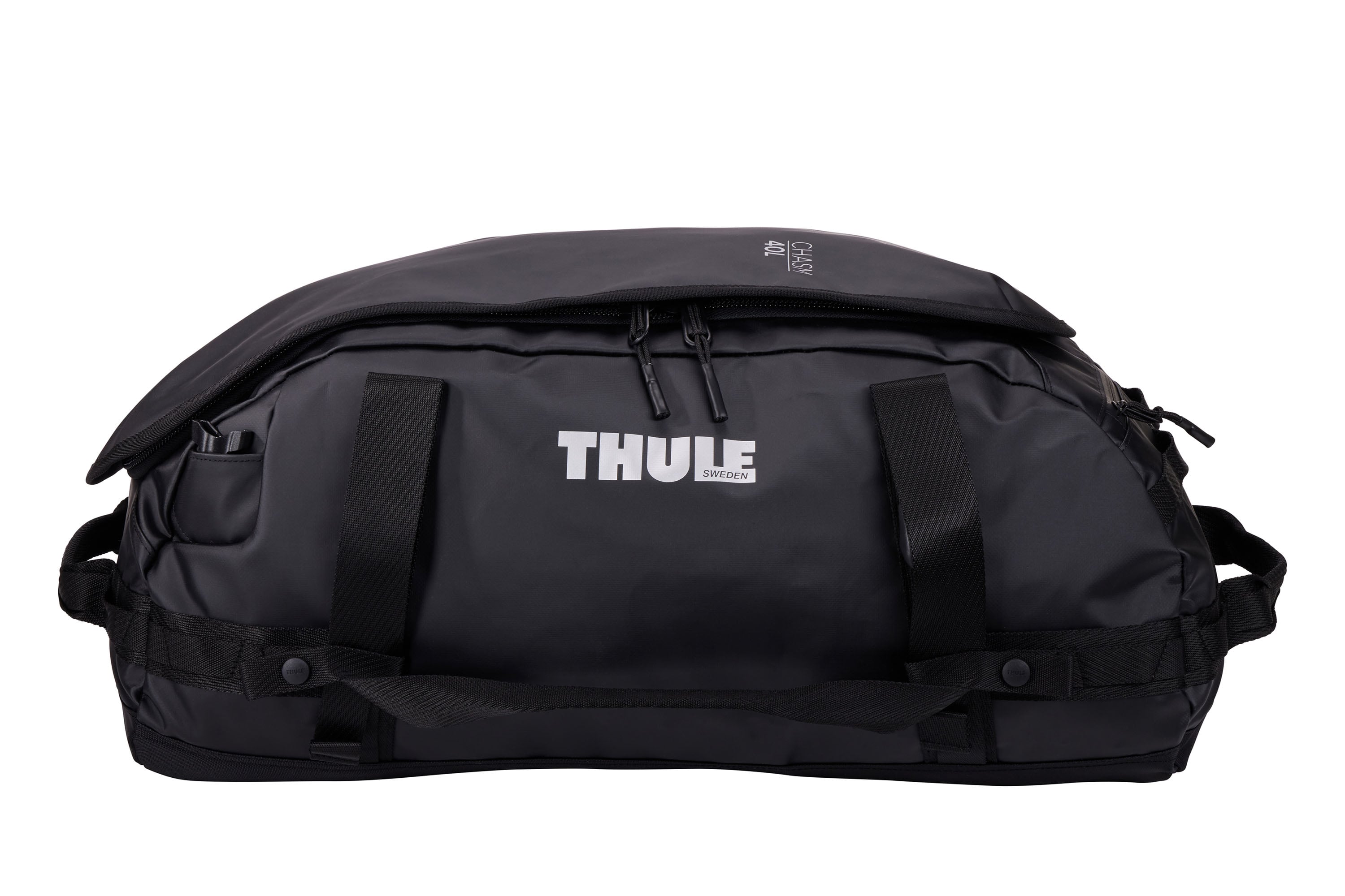 Thule Chasm 40L Duffel in Black — angle view 5 # color_Black