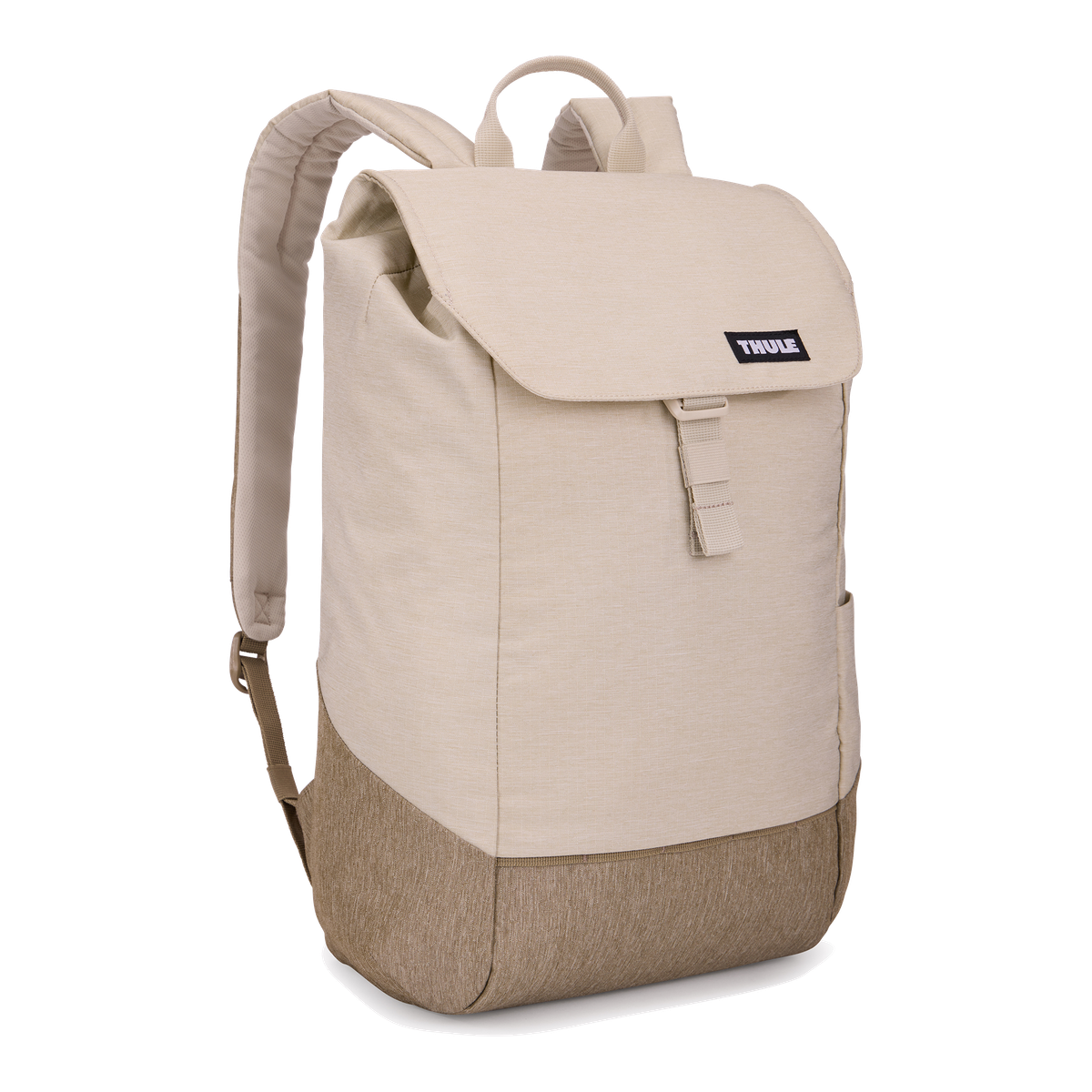 Thule Lithos Backpack 16L in Pelican Gray/ Faded Khaki — front view