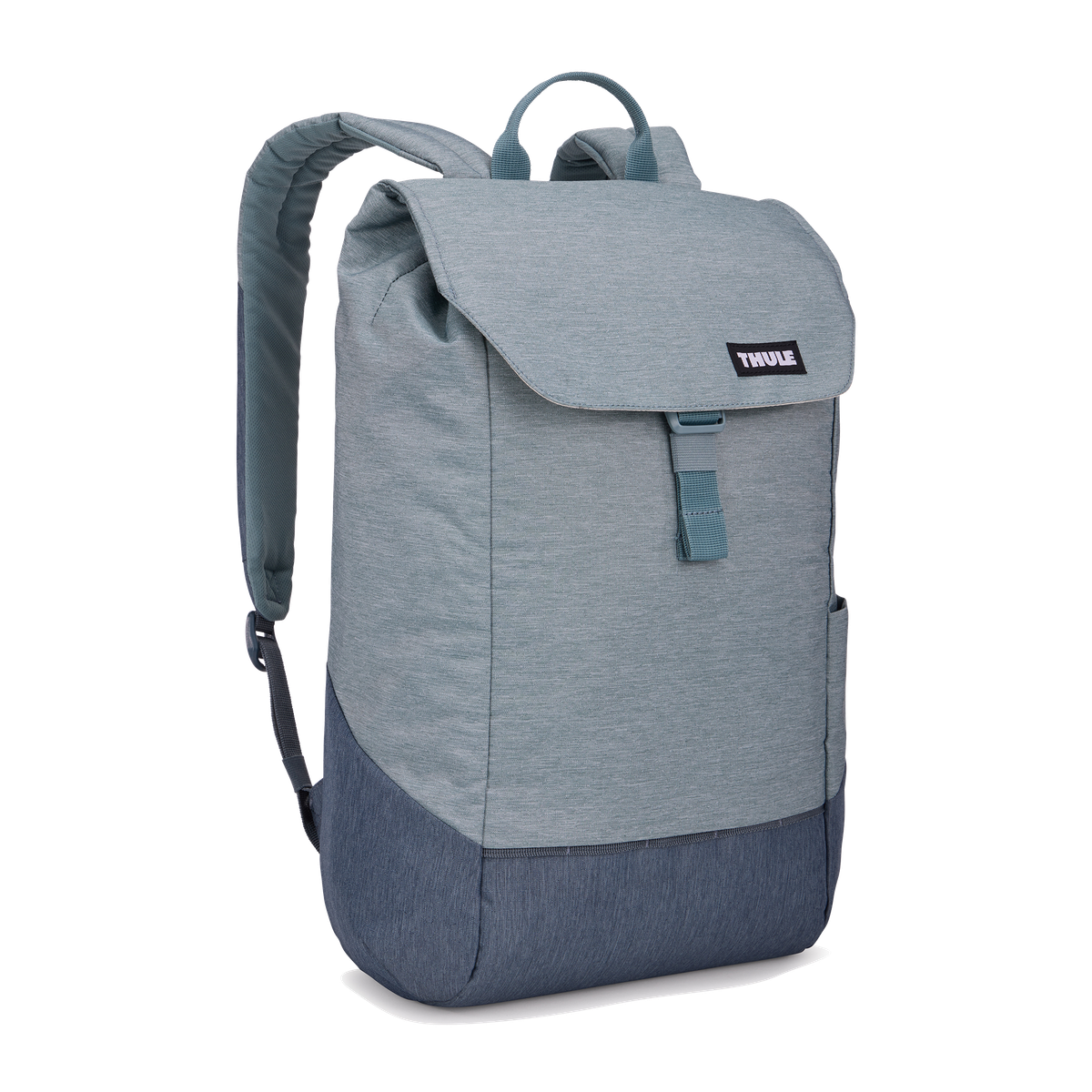 Thule Lithos Backpack 16L in Pond Gray/ Dark Slate — front view # color_Pond Gray/ Dark Slate