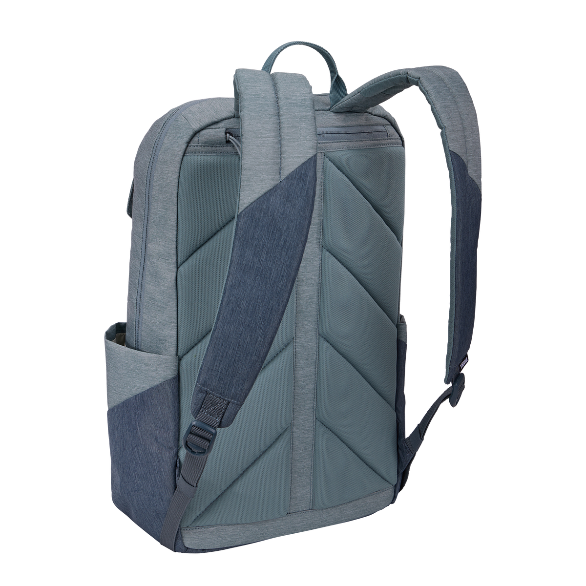Thule Lithos Backpack 20L in Pond Gray/ Dark Slate — back view