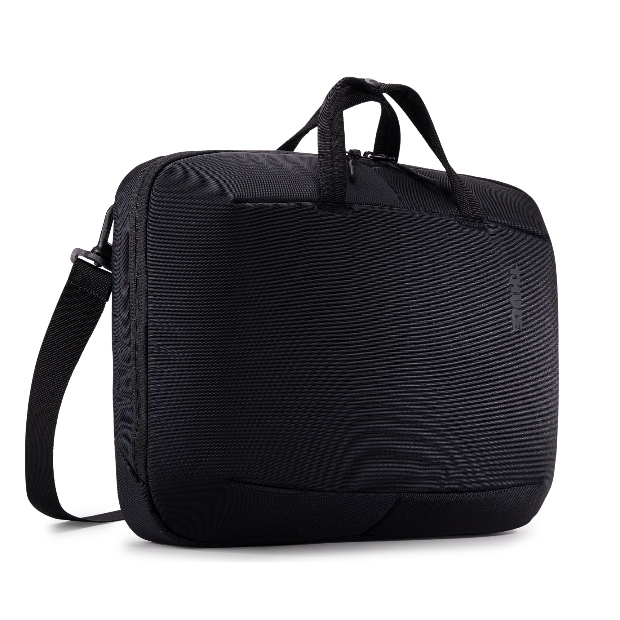 Thule Subterra MacBook Attaché 16" in Black — front view # color_Black