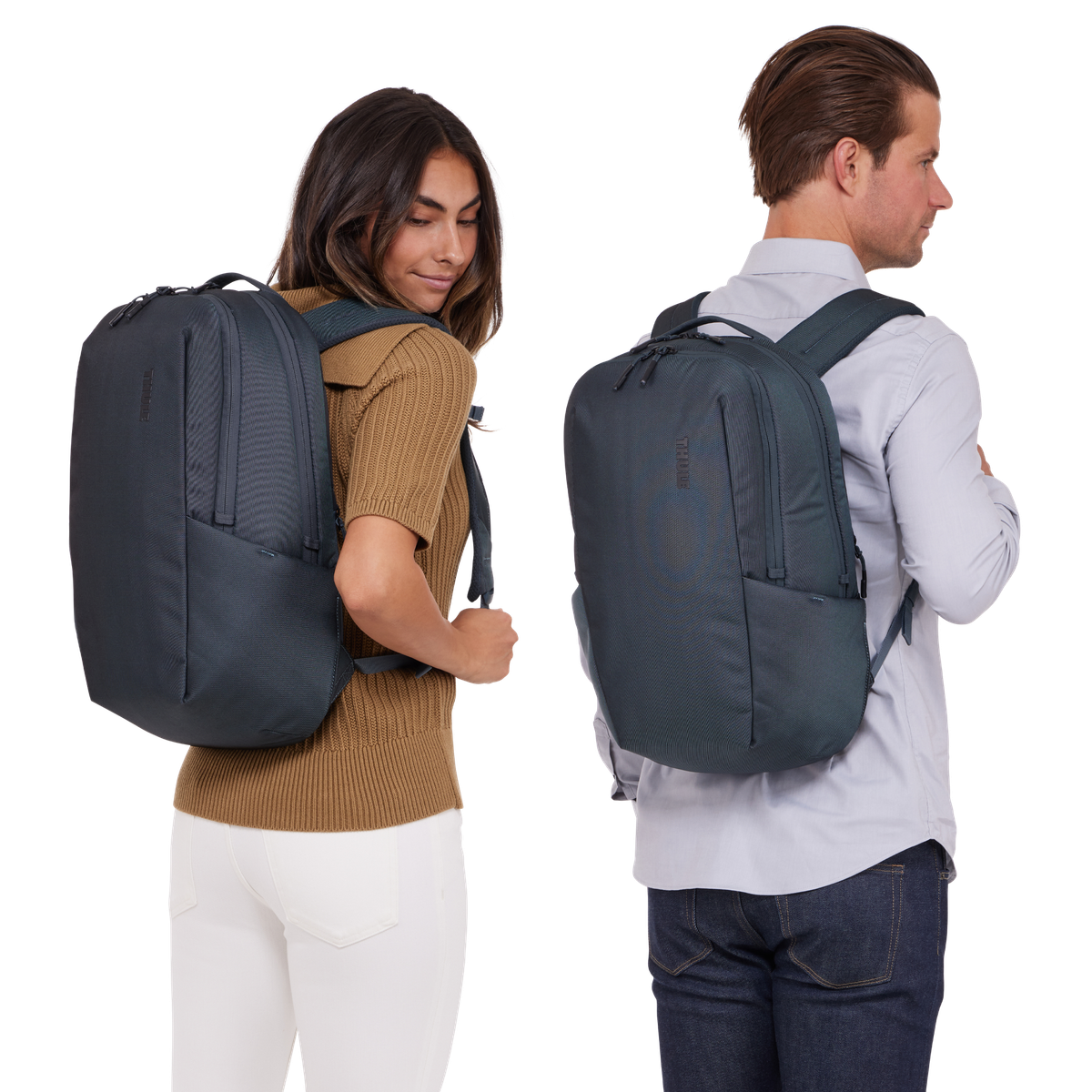 Thule Subterra 2 Backpack 21L in Dark Slate — lifestyle
